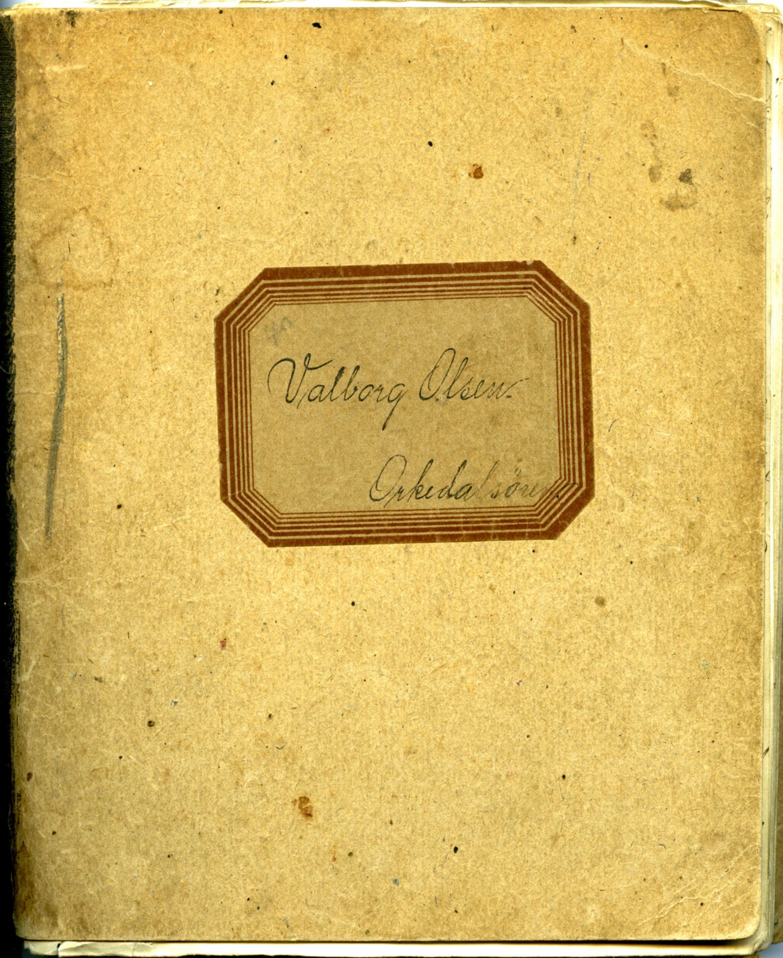 Valborg Olsens samling, FMFB/A-1144/F/L0004: Tangtekstbok, 1915