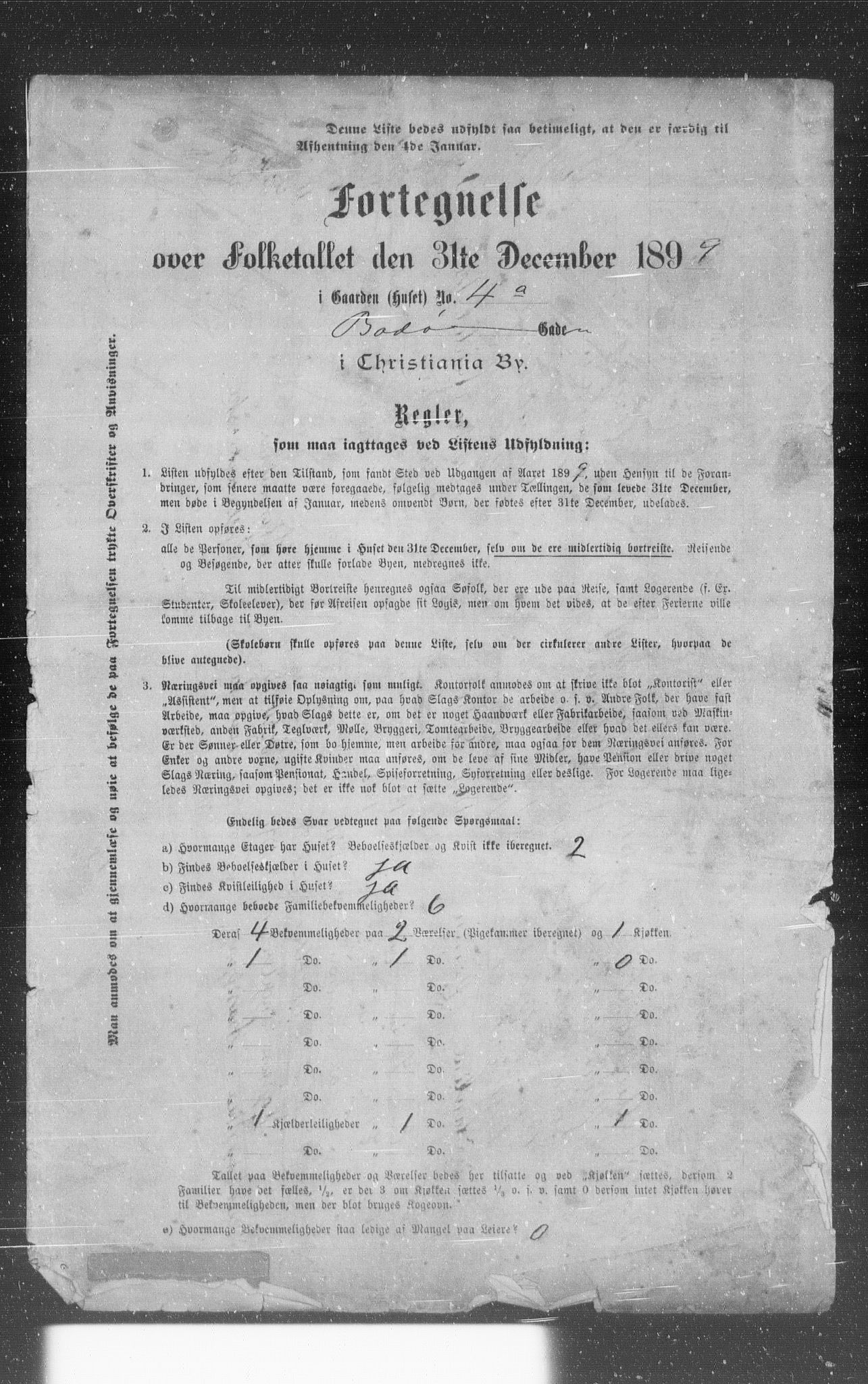 OBA, Kommunal folketelling 31.12.1899 for Kristiania kjøpstad, 1899, s. 885