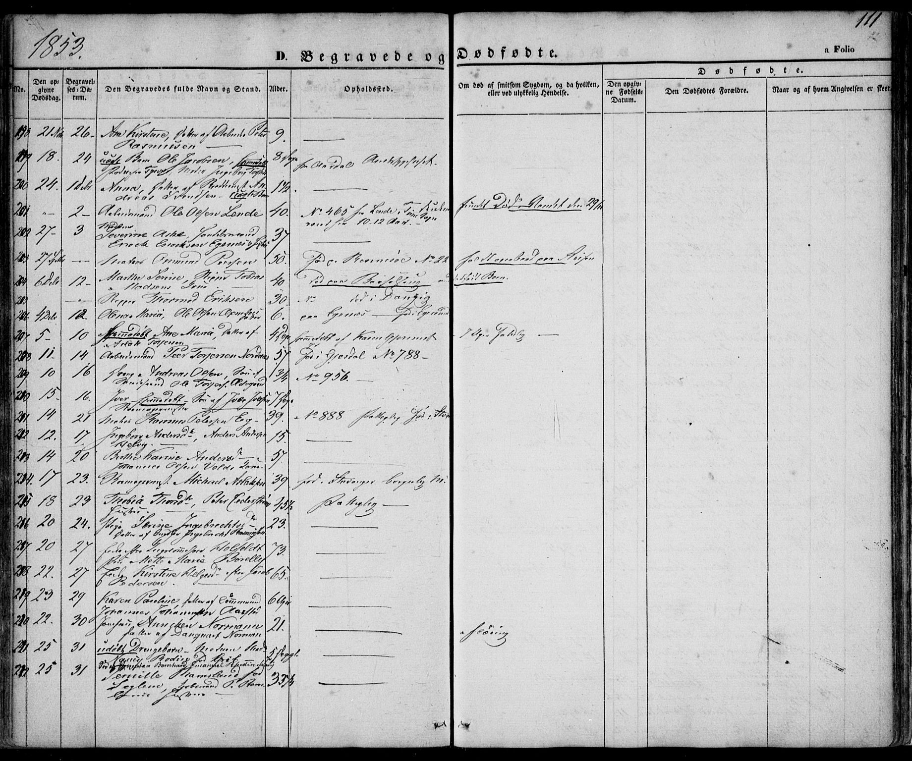 Domkirken sokneprestkontor, SAST/A-101812/001/30/30BA/L0014: Ministerialbok nr. A 13, 1841-1851, s. 111