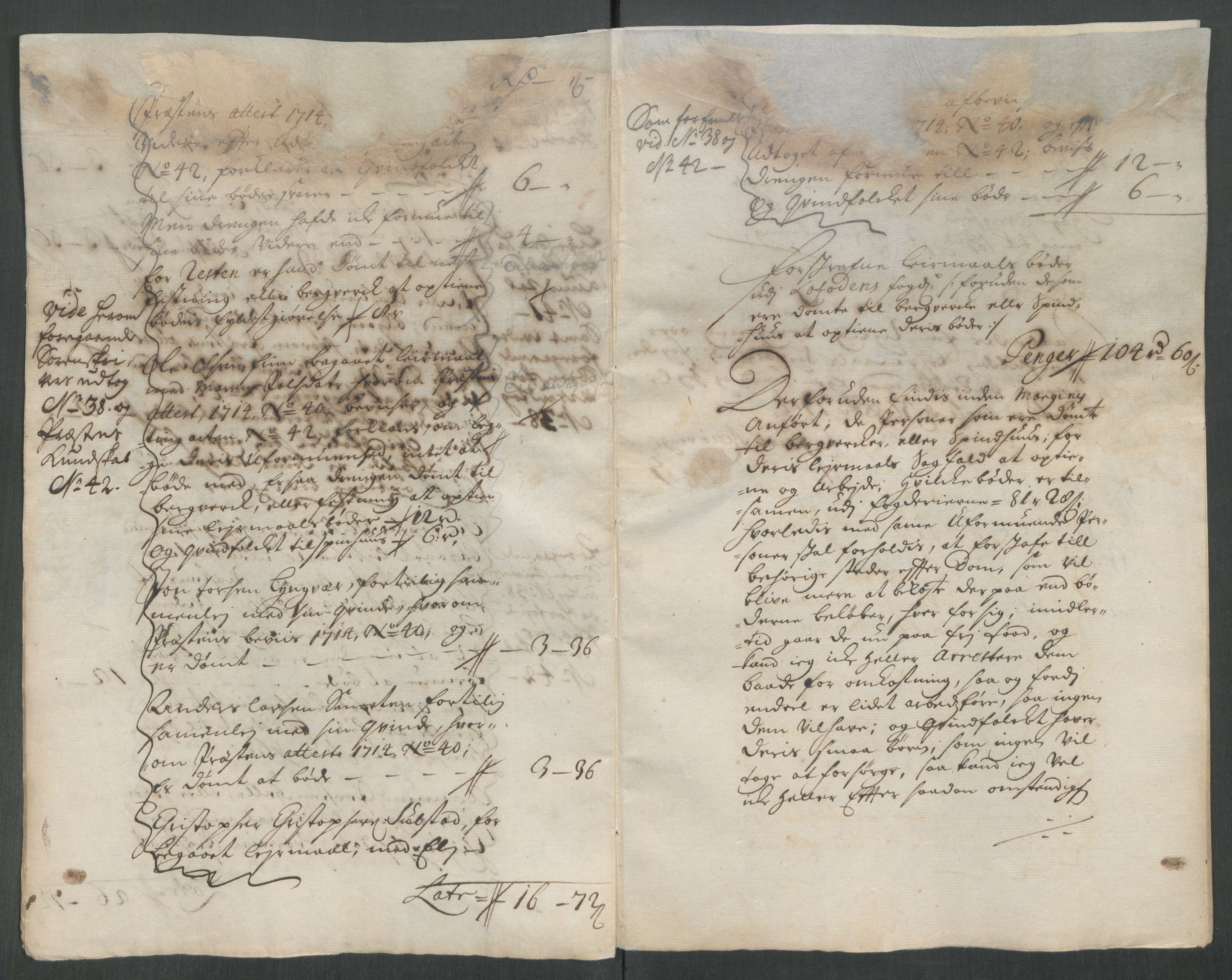 Rentekammeret inntil 1814, Reviderte regnskaper, Fogderegnskap, AV/RA-EA-4092/R67/L4680: Fogderegnskap Vesterålen, Andenes og Lofoten, 1714, s. 213