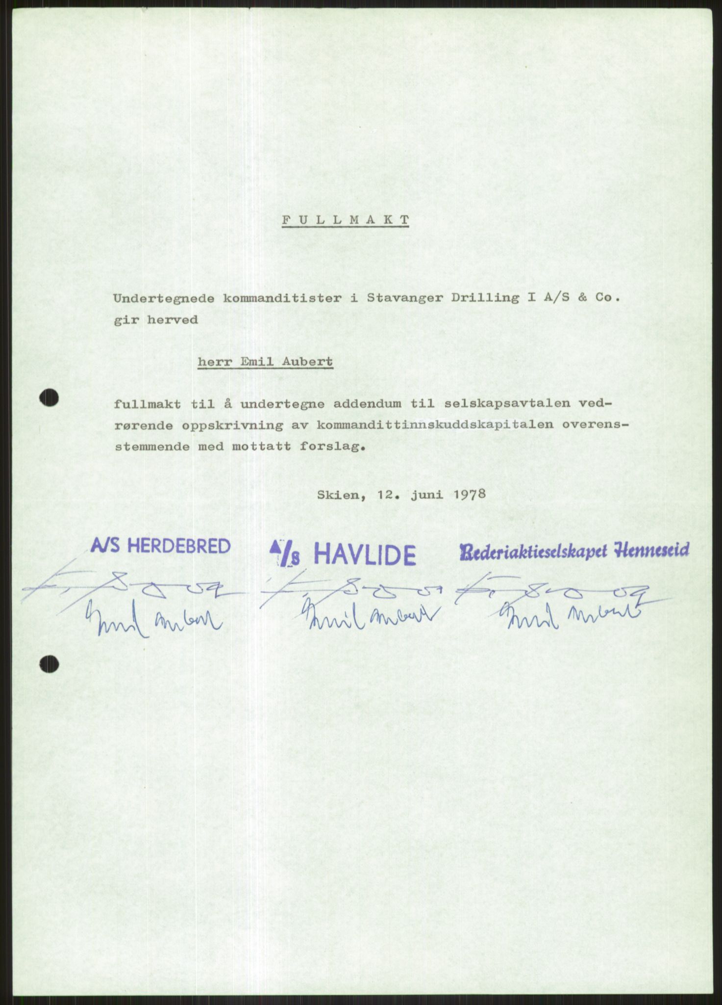 Pa 1503 - Stavanger Drilling AS, AV/SAST-A-101906/D/L0005: Korrespondanse og saksdokumenter, 1974-1985, s. 599