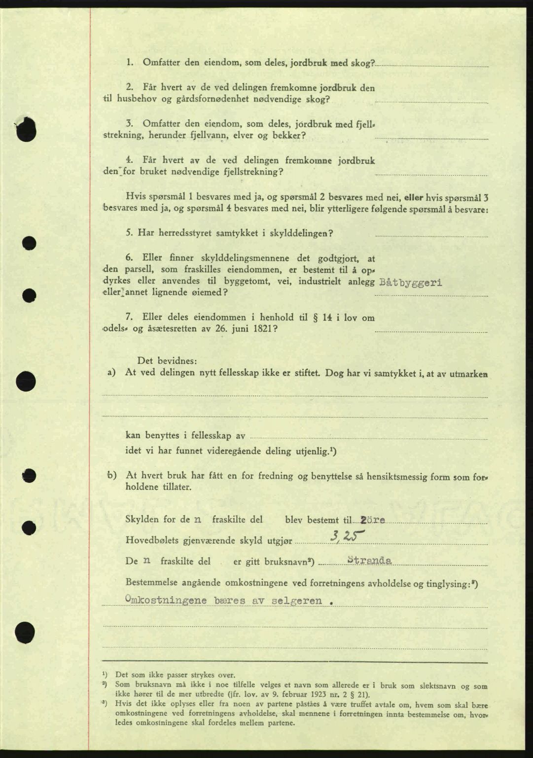 Tønsberg sorenskriveri, AV/SAKO-A-130/G/Ga/Gaa/L0017a: Pantebok nr. A17a, 1945-1945, Dagboknr: 1443/1945