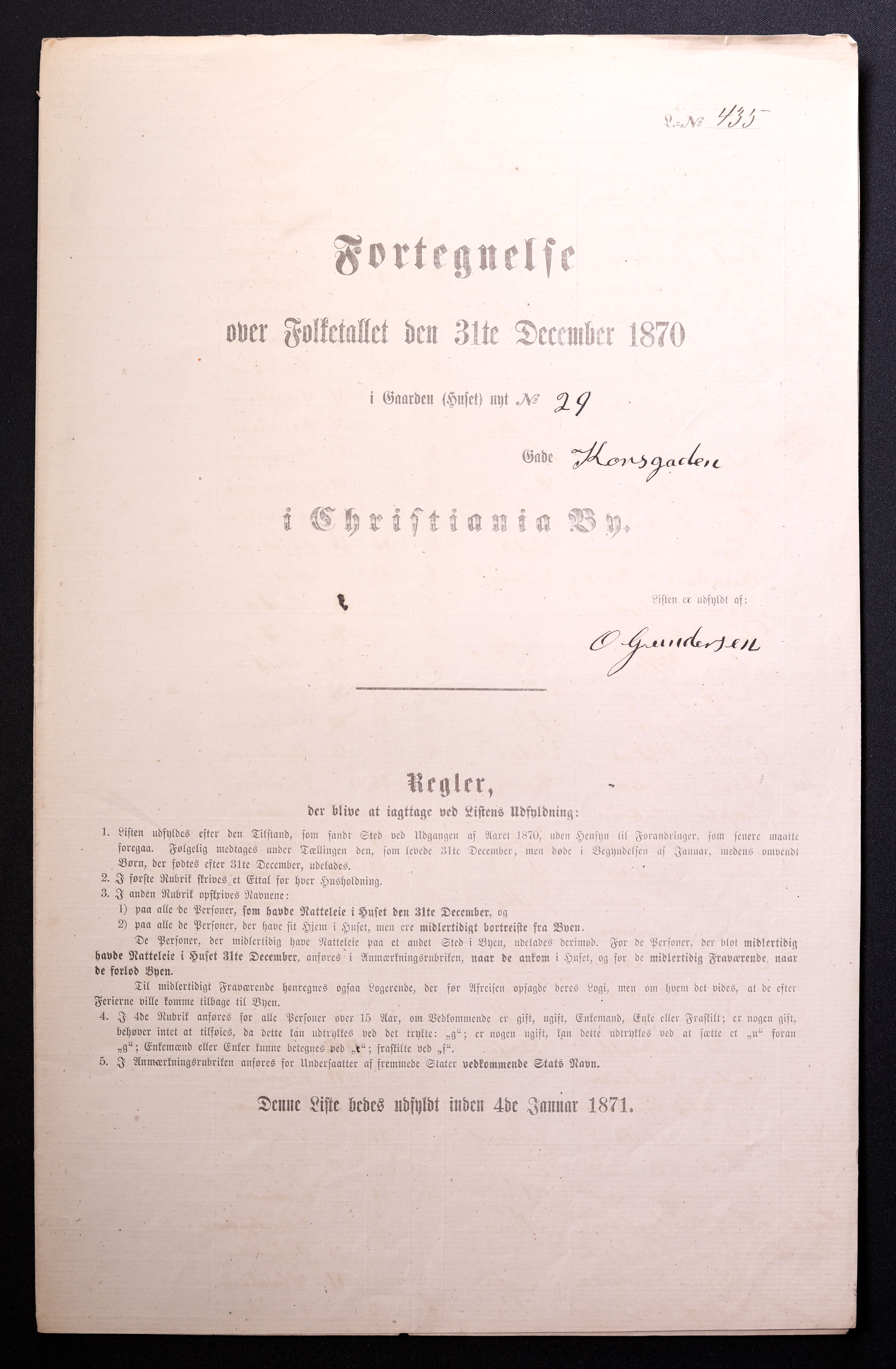 RA, Folketelling 1870 for 0301 Kristiania kjøpstad, 1870, s. 1690