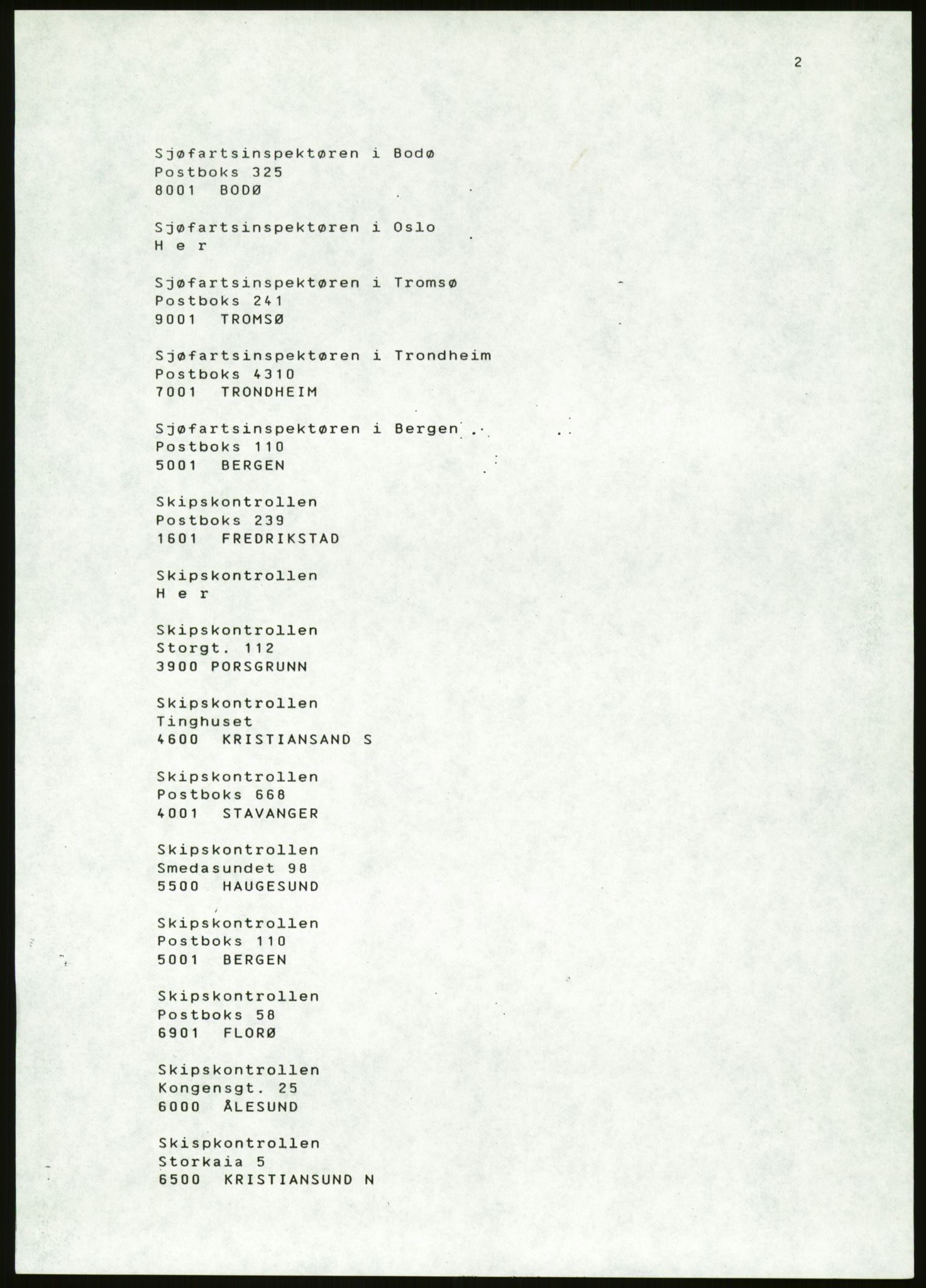 Sjøfartsdirektoratet med forløpere, generelt arkiv, AV/RA-S-1407/D/Du/Duc/L0642/0001: Skipskontrollen - Forskrifter / Forskrift om utleiebåter (2 mapper), 1978-1987, s. 485