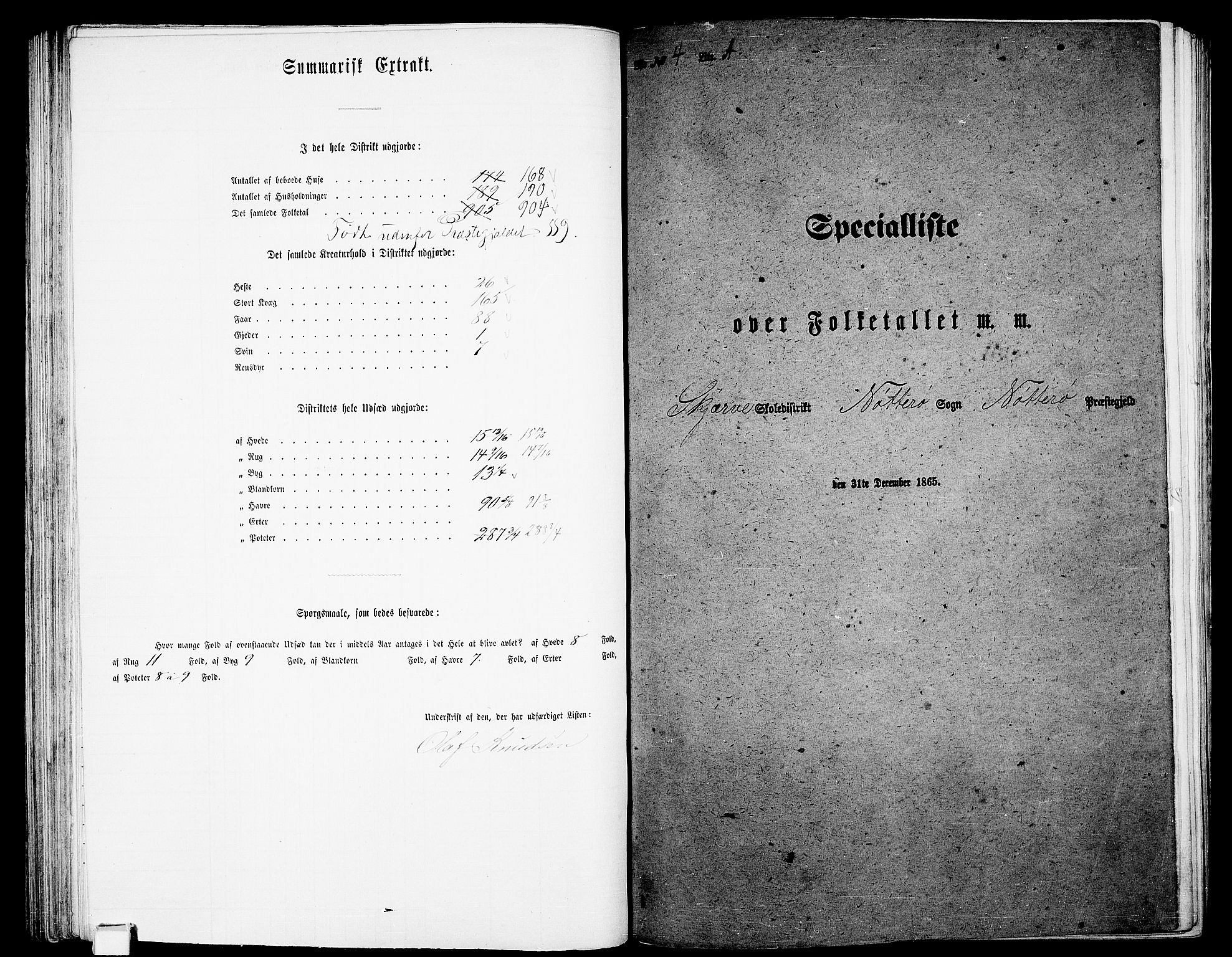 RA, Folketelling 1865 for 0722P Nøtterøy prestegjeld, 1865, s. 124