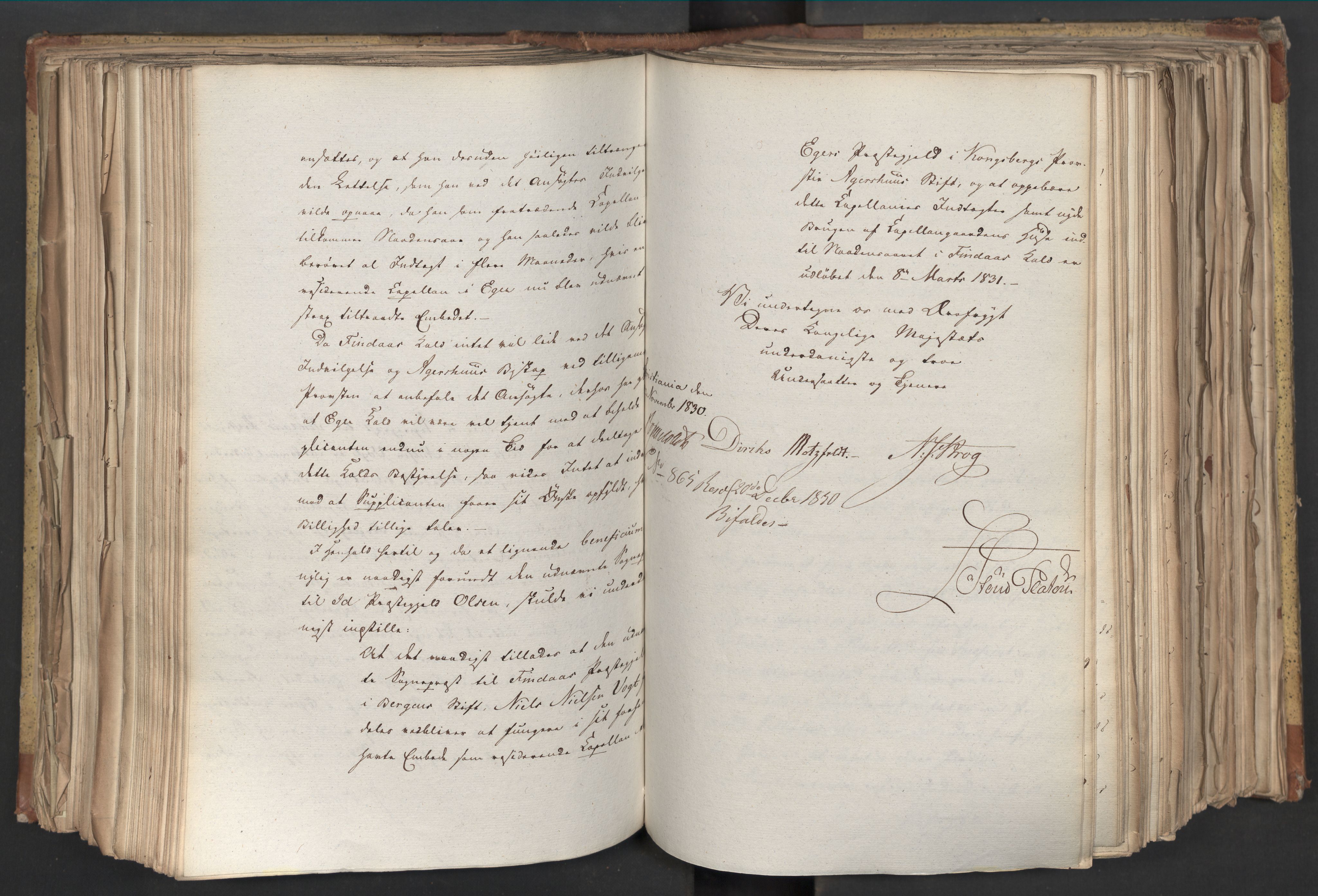 Statsrådsavdelingen i Stockholm, AV/RA-S-1003/D/Da/L0068: Regjeringsinnstillinger nr. 660-876, 1830, s. 336