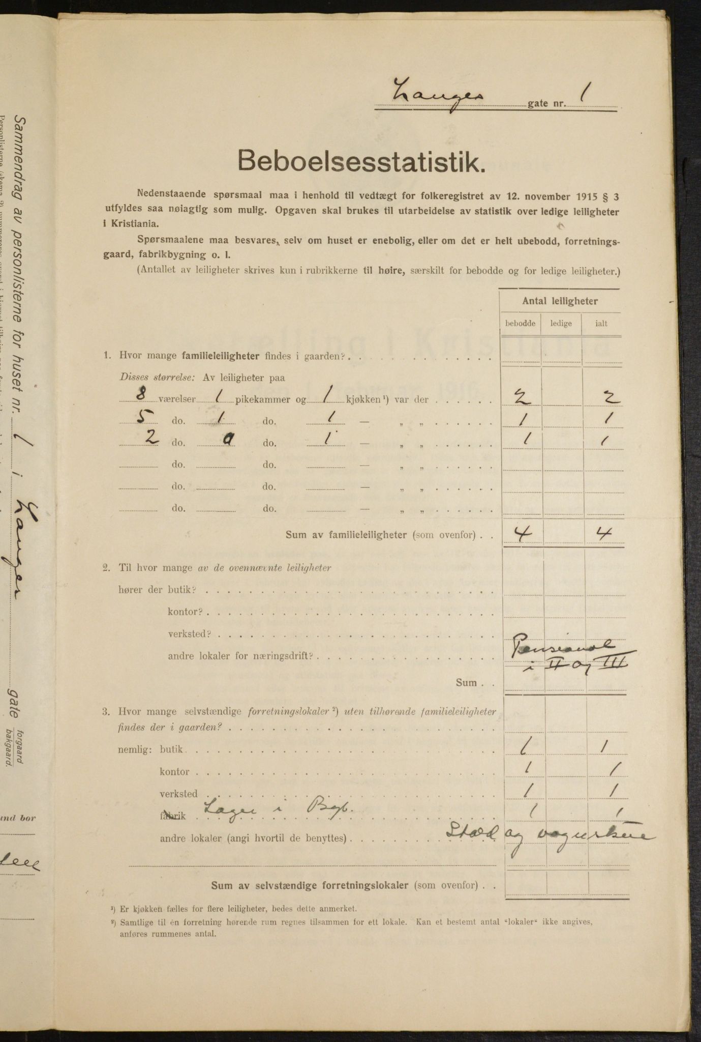 OBA, Kommunal folketelling 1.2.1916 for Kristiania, 1916, s. 57479