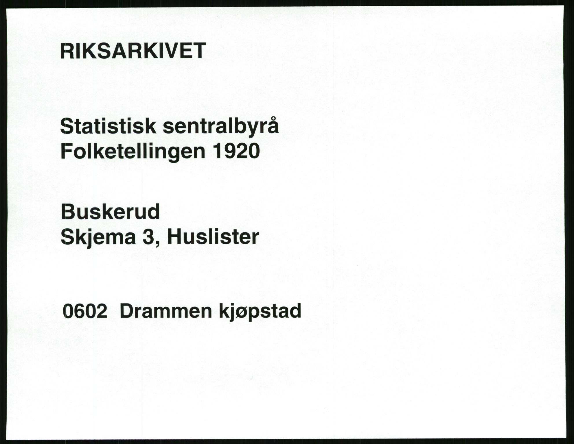 SAKO, Folketelling 1920 for 0602 Drammen kjøpstad, 1920, s. 98