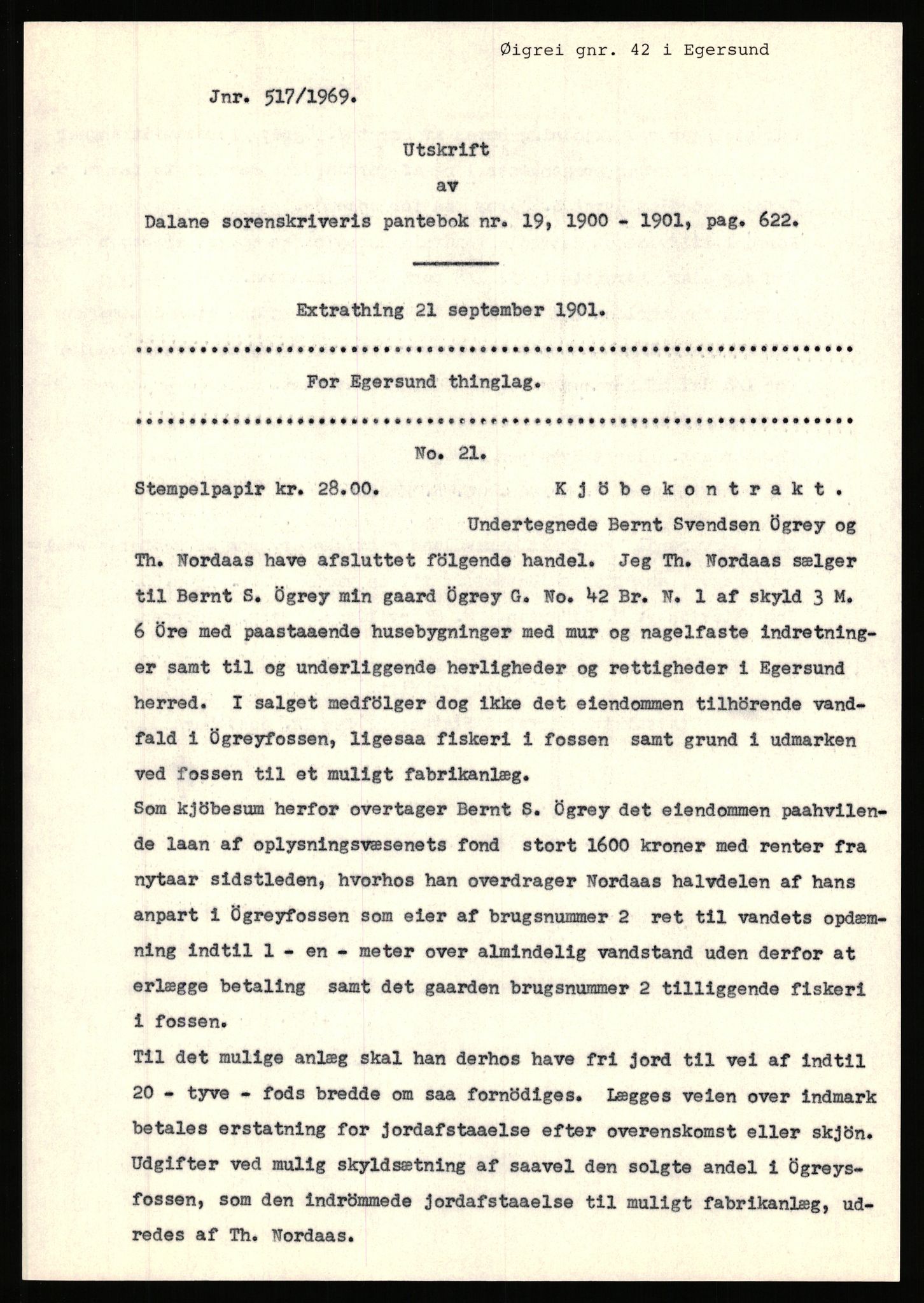 Statsarkivet i Stavanger, AV/SAST-A-101971/03/Y/Yj/L0098: Avskrifter sortert etter gårdsnavn: Øigrei - Østeinstad, 1750-1930, s. 32