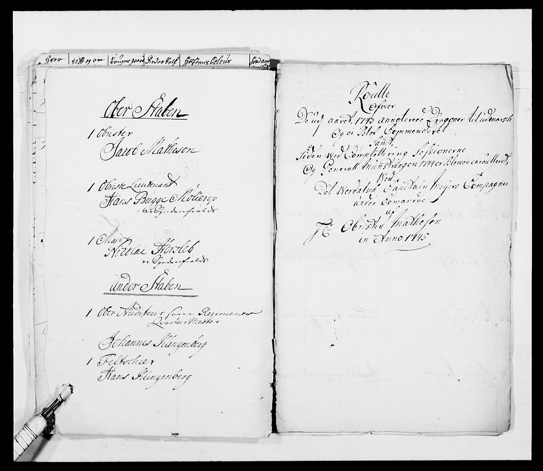 Kommanderende general (KG I) med Det norske krigsdirektorium, AV/RA-EA-5419/E/Ea/L0482: Nordafjelske dragonregiment, 1718-1761, s. 119