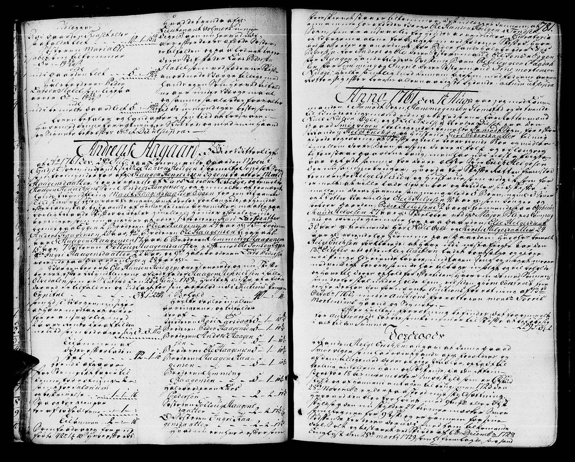 Solør og Østerdalen sorenskriveri, AV/SAH-TING-024/J/Ja/L0012A: Skifteprotokoll, 1757-1764, s. 780b-781a