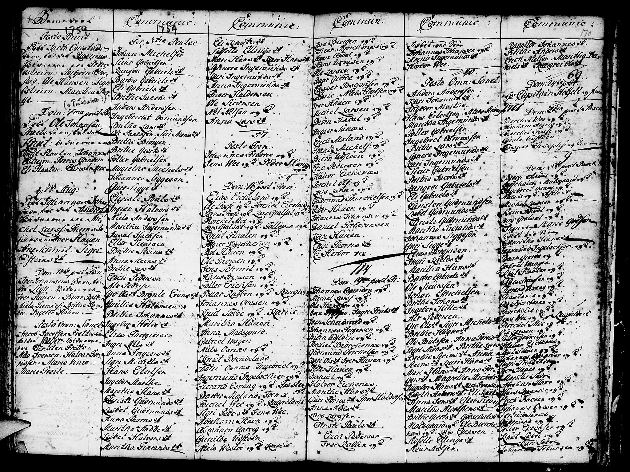 Etne sokneprestembete, SAB/A-75001/H/Haa: Ministerialbok nr. A 3 /3, 1755-1782, s. 170