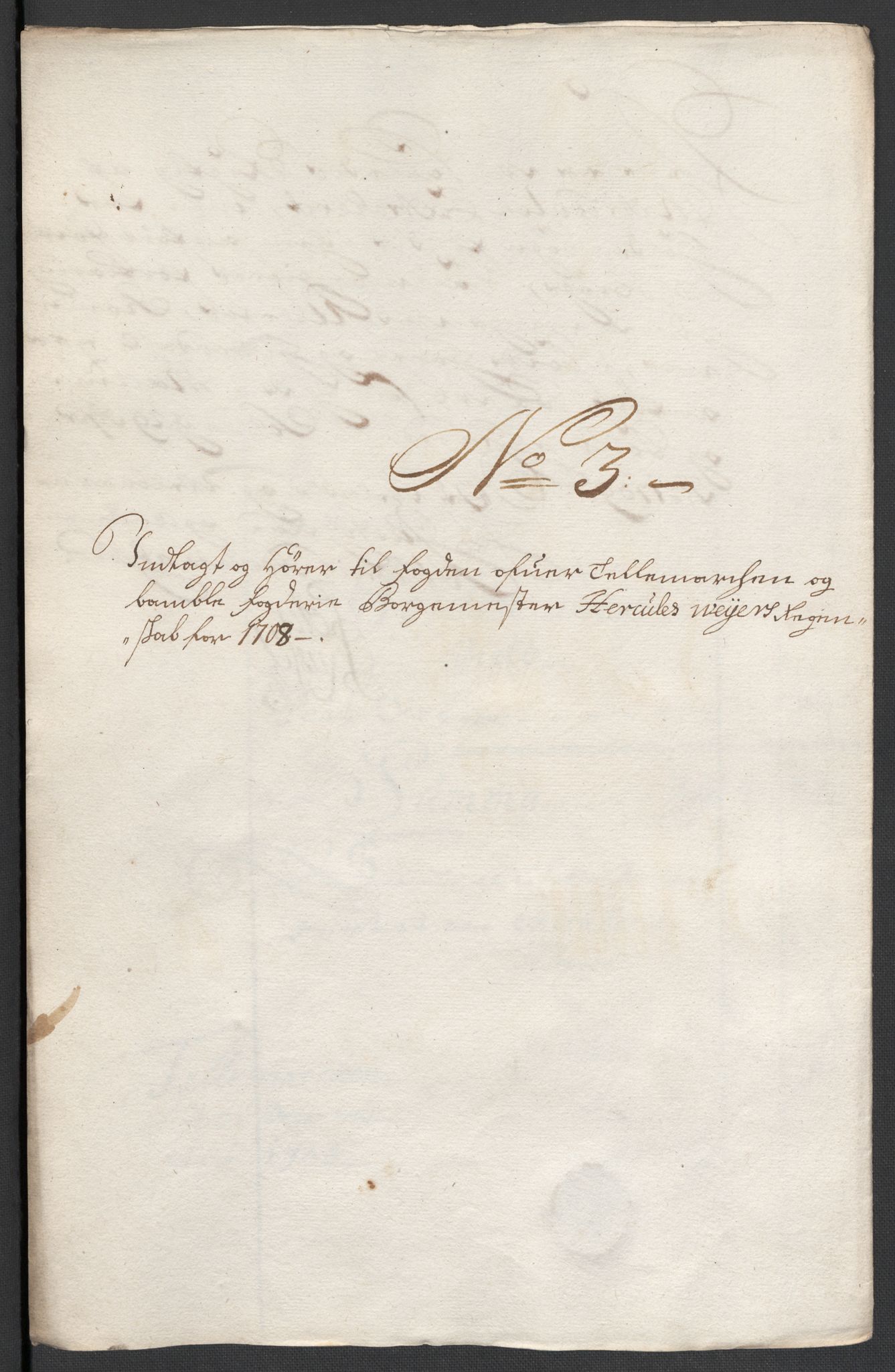 Rentekammeret inntil 1814, Reviderte regnskaper, Fogderegnskap, RA/EA-4092/R36/L2118: Fogderegnskap Øvre og Nedre Telemark og Bamble, 1708-1709, s. 45
