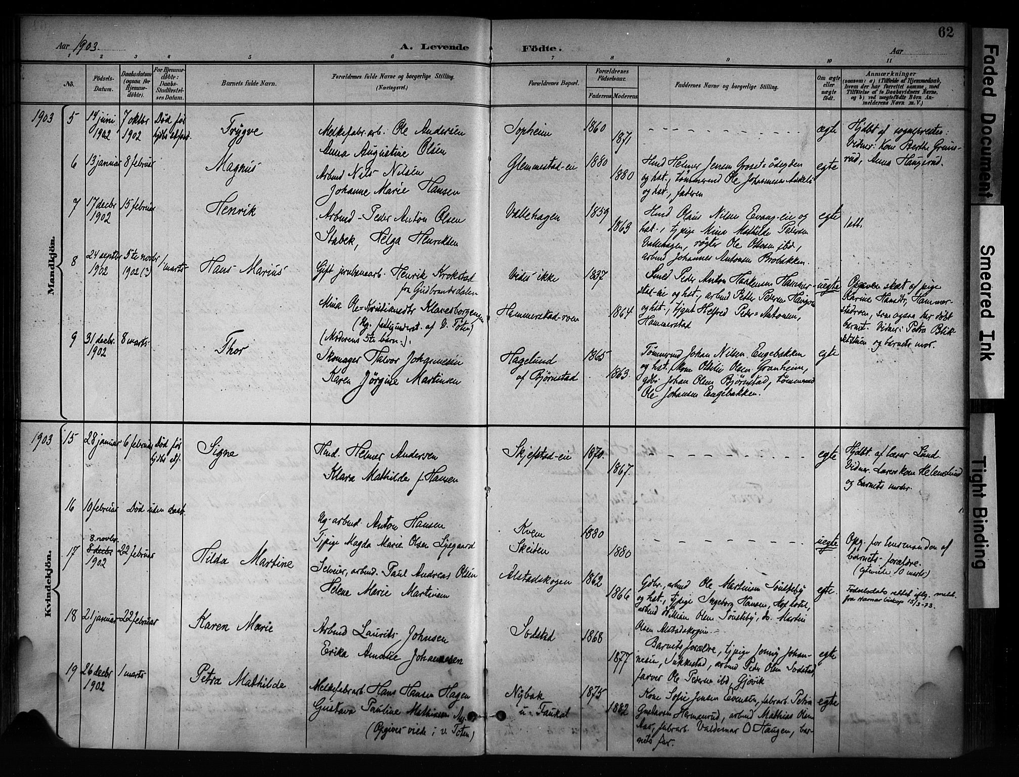 Østre Toten prestekontor, AV/SAH-PREST-104/H/Ha/Haa/L0008: Ministerialbok nr. 8, 1897-1909, s. 62