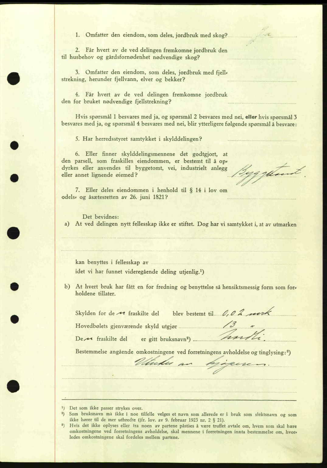 Idd og Marker sorenskriveri, AV/SAO-A-10283/G/Gb/Gbb/L0004: Pantebok nr. A4, 1940-1941, Dagboknr: 631/1940