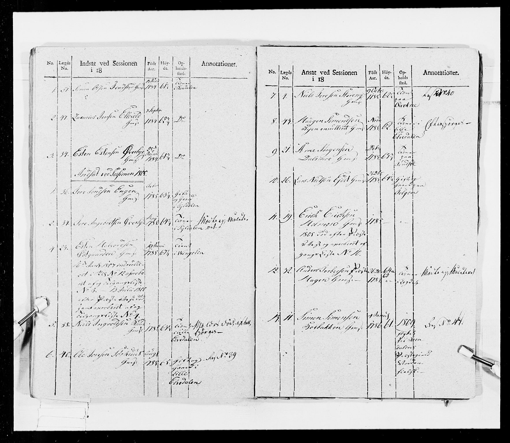 Generalitets- og kommissariatskollegiet, Det kongelige norske kommissariatskollegium, AV/RA-EA-5420/E/Eh/L0026: Skiløperkompaniene, 1805-1810, s. 439