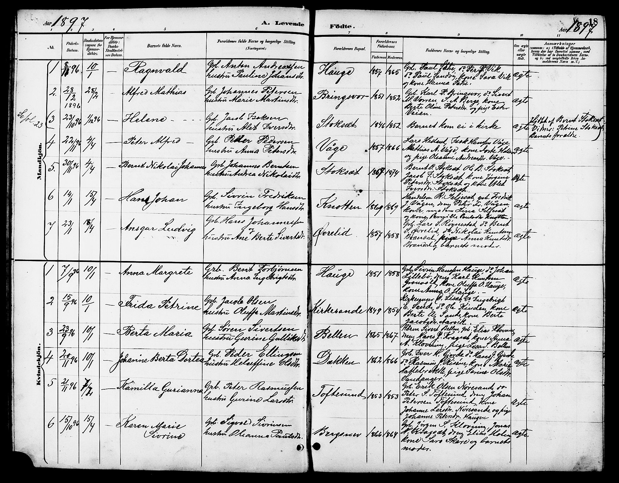 Ministerialprotokoller, klokkerbøker og fødselsregistre - Møre og Romsdal, AV/SAT-A-1454/503/L0049: Klokkerbok nr. 503C04, 1894-1915, s. 18