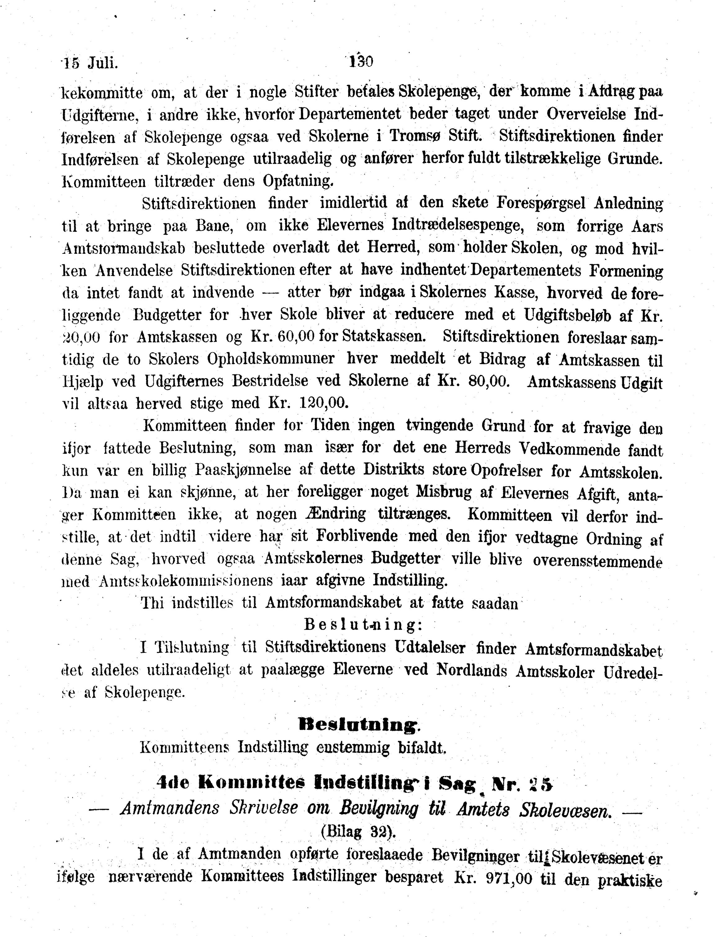 Nordland Fylkeskommune. Fylkestinget, AIN/NFK-17/176/A/Ac/L0013: Fylkestingsforhandlinger 1880, 1880