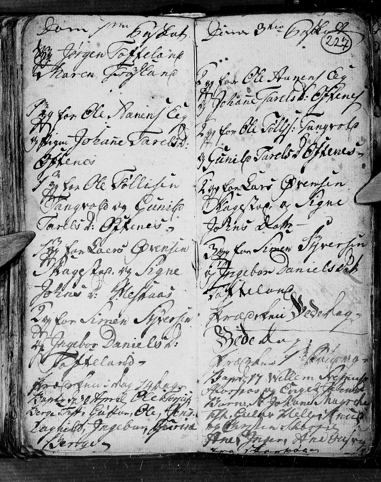 Søgne sokneprestkontor, AV/SAK-1111-0037/F/Fb/Fbb/L0001: Klokkerbok nr. B 1, 1779-1802, s. 227