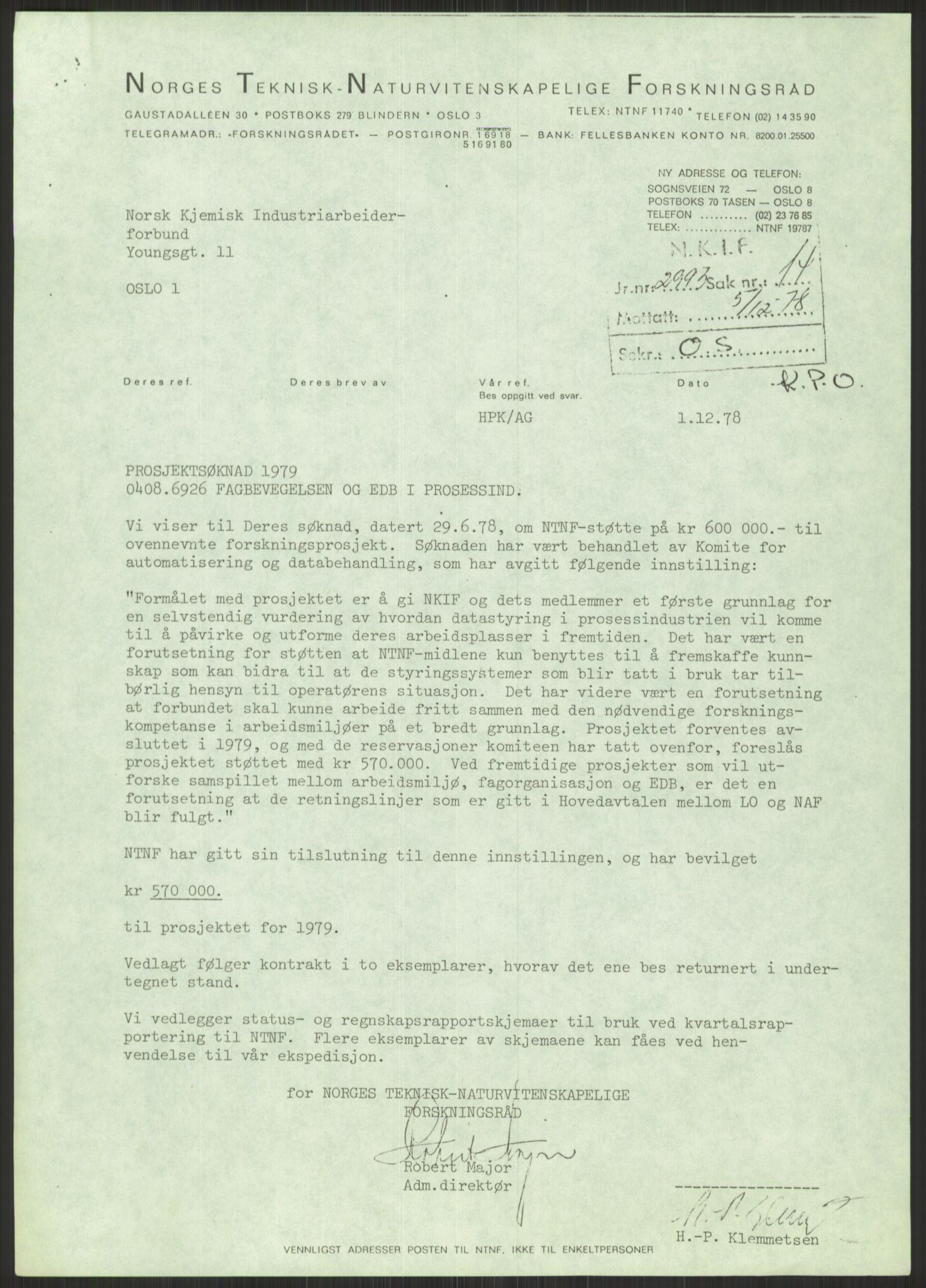 Nygaard, Kristen, AV/RA-PA-1398/F/Fi/L0006: Fagbevegelse, demokrati, Jern- og Metallprosjektet, 1970-2002, s. 729