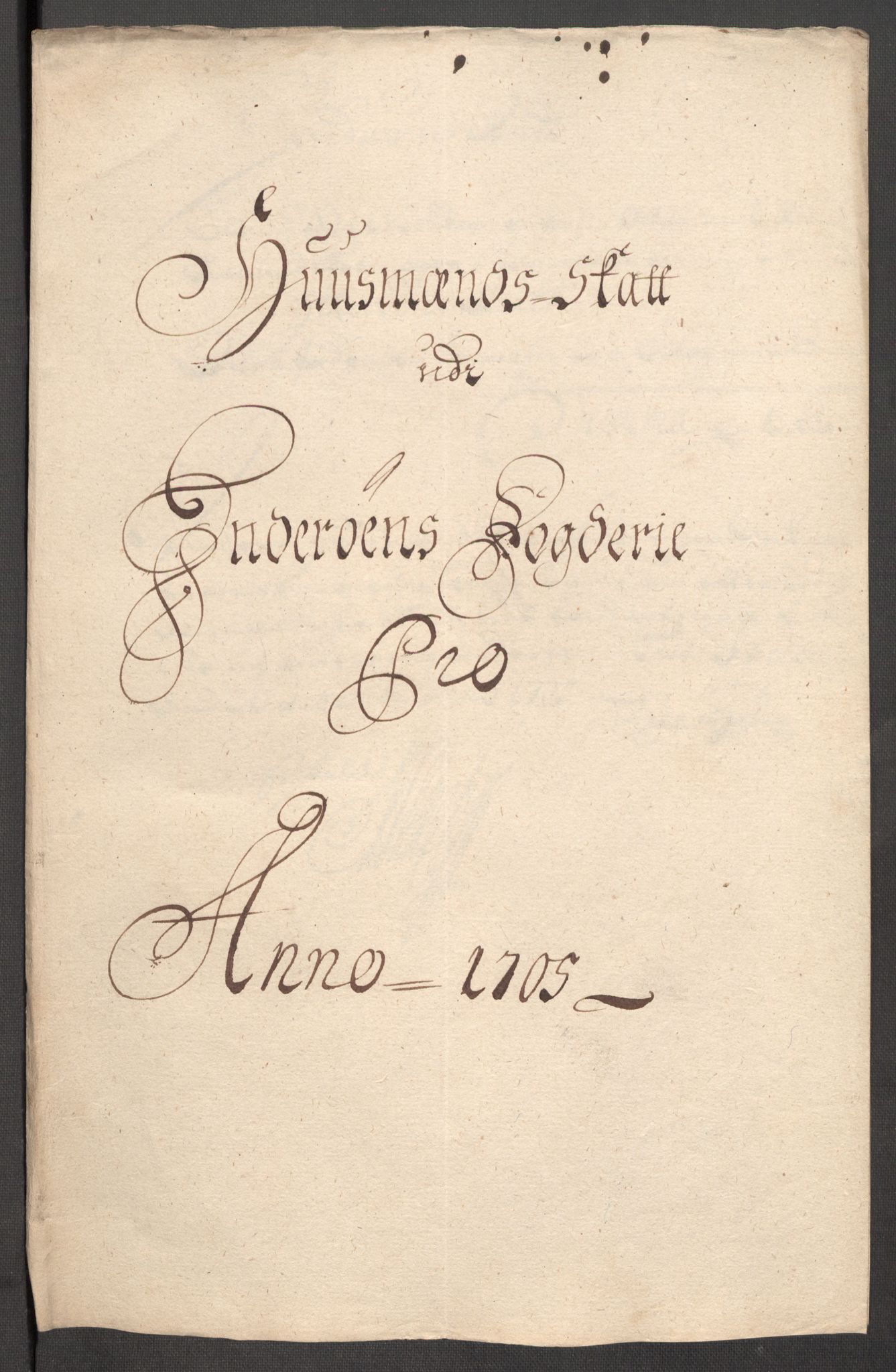 Rentekammeret inntil 1814, Reviderte regnskaper, Fogderegnskap, RA/EA-4092/R63/L4314: Fogderegnskap Inderøy, 1705, s. 132