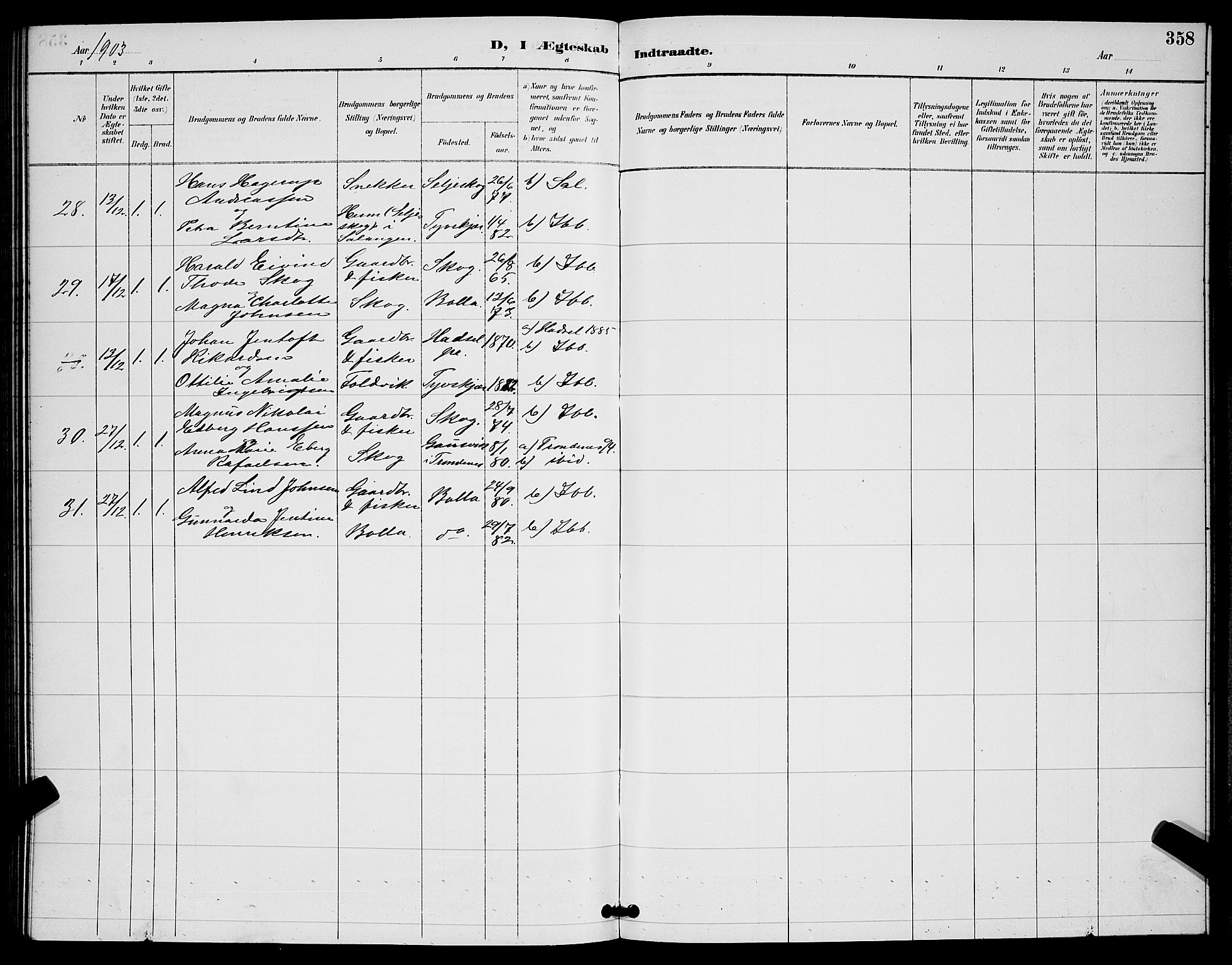 Ibestad sokneprestembete, AV/SATØ-S-0077/H/Ha/Hab/L0008klokker: Klokkerbok nr. 8, 1890-1903, s. 358