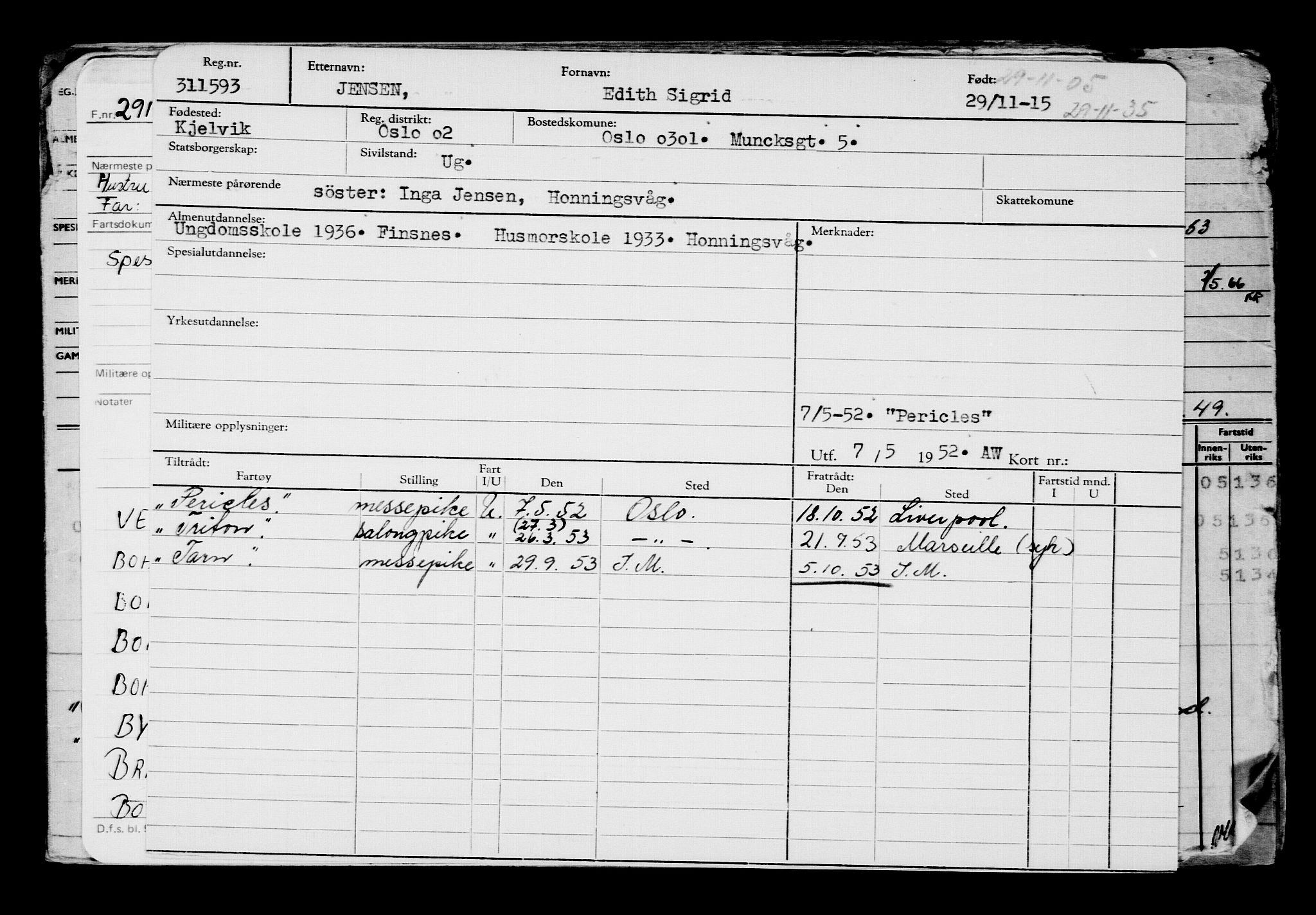 Direktoratet for sjømenn, AV/RA-S-3545/G/Gb/L0134: Hovedkort, 1915, s. 708