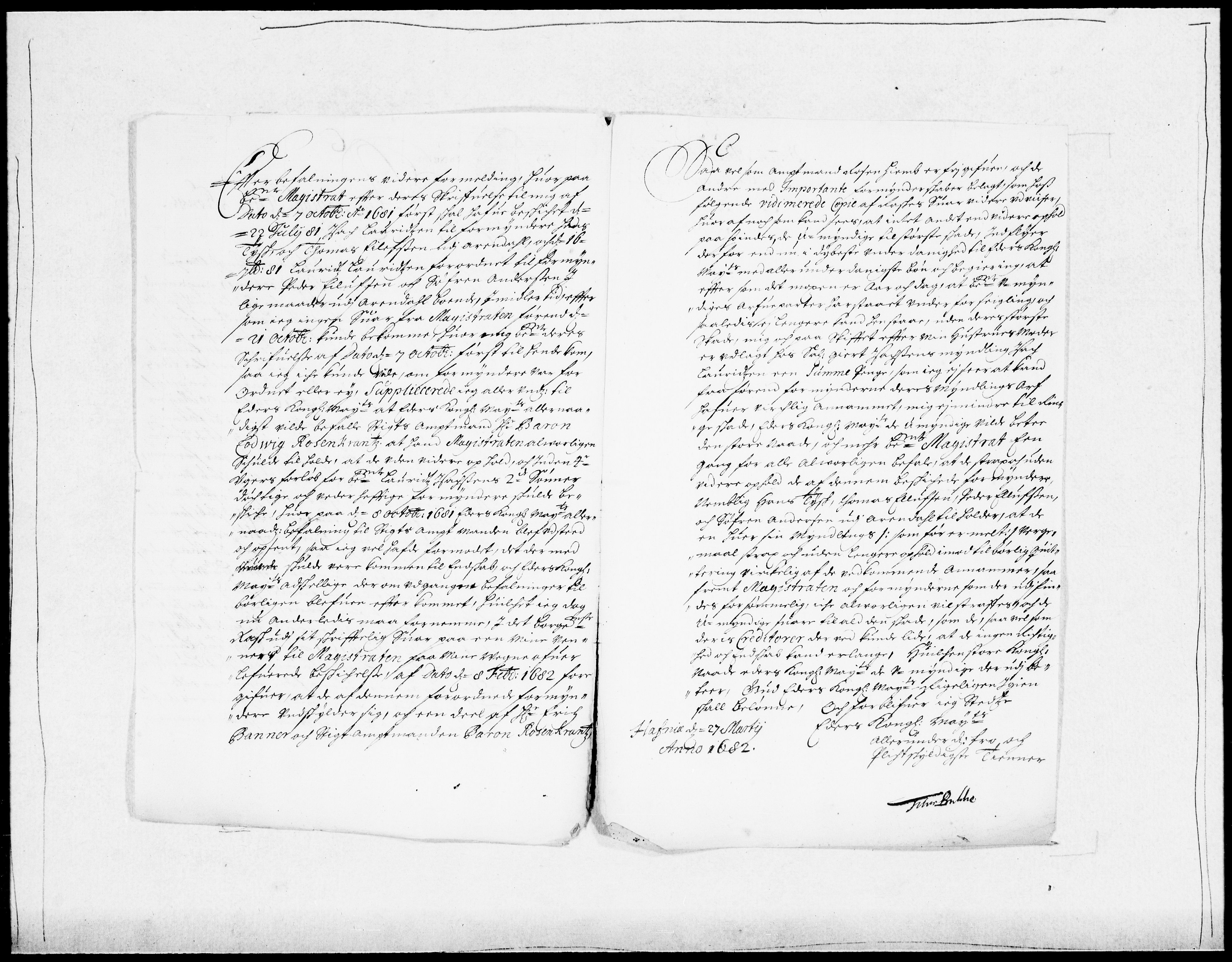 Danske Kanselli 1572-1799, AV/RA-EA-3023/F/Fc/Fcc/Fcca/L0034: Norske innlegg 1572-1799, 1681-1682, s. 358