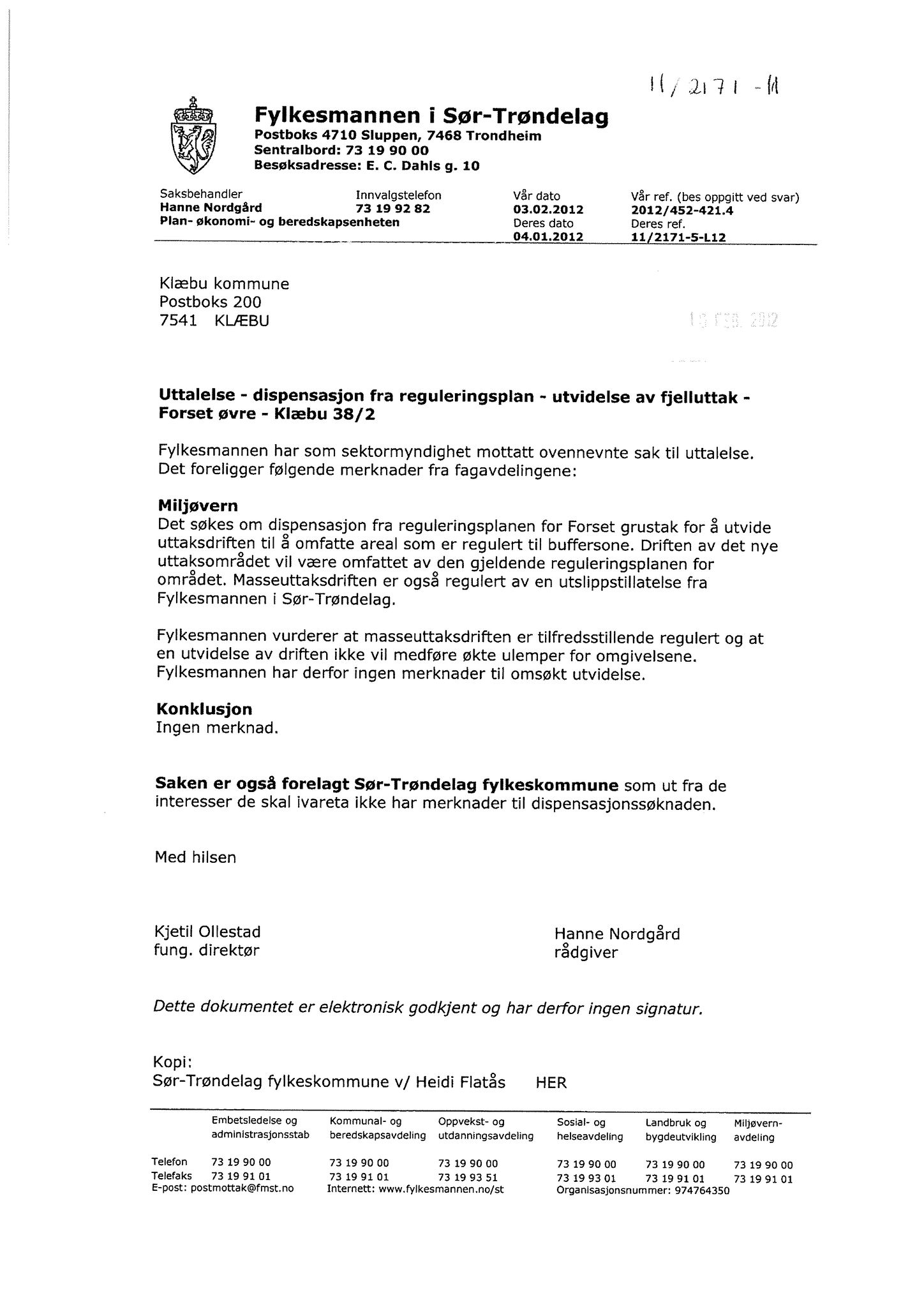 Klæbu Kommune, TRKO/KK/02-FS/L005: Formannsskapet - Møtedokumenter, 2012, s. 1154