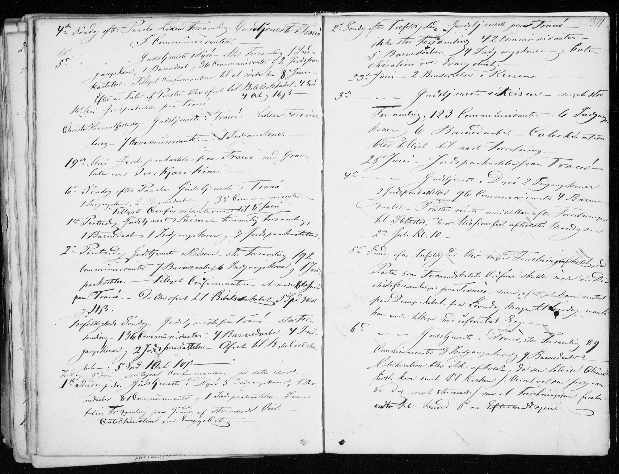 Tranøy sokneprestkontor, AV/SATØ-S-1313/I/Ia/Iaa/L0006kirke: Ministerialbok nr. 6, 1844-1855, s. 371