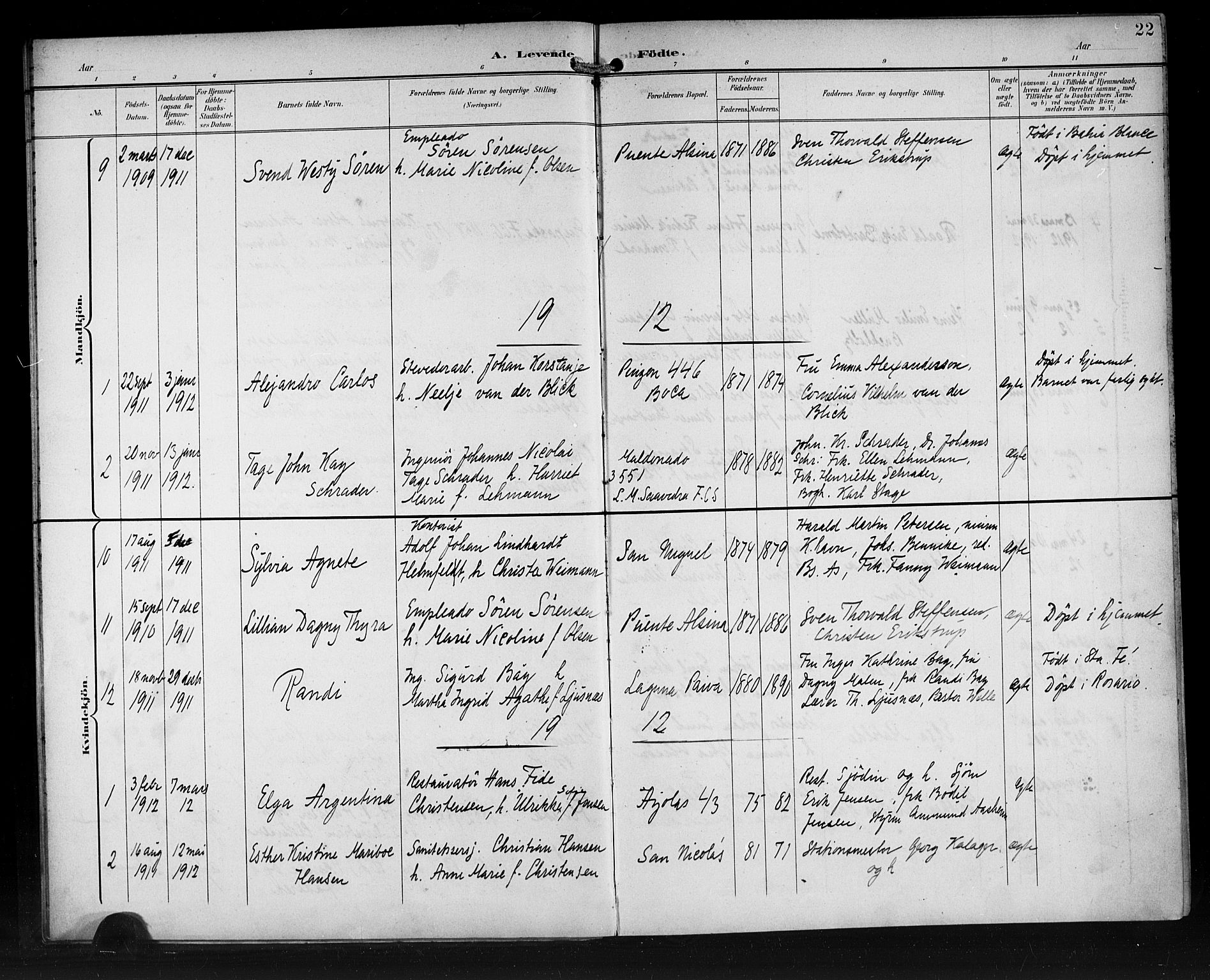 Den norske sjømannsmisjon i utlandet/Syd-Amerika (Buenos Aires m.fl.), AV/SAB-SAB/PA-0118/H/Ha/L0002: Ministerialbok nr. A 2, 1899-1919, s. 22