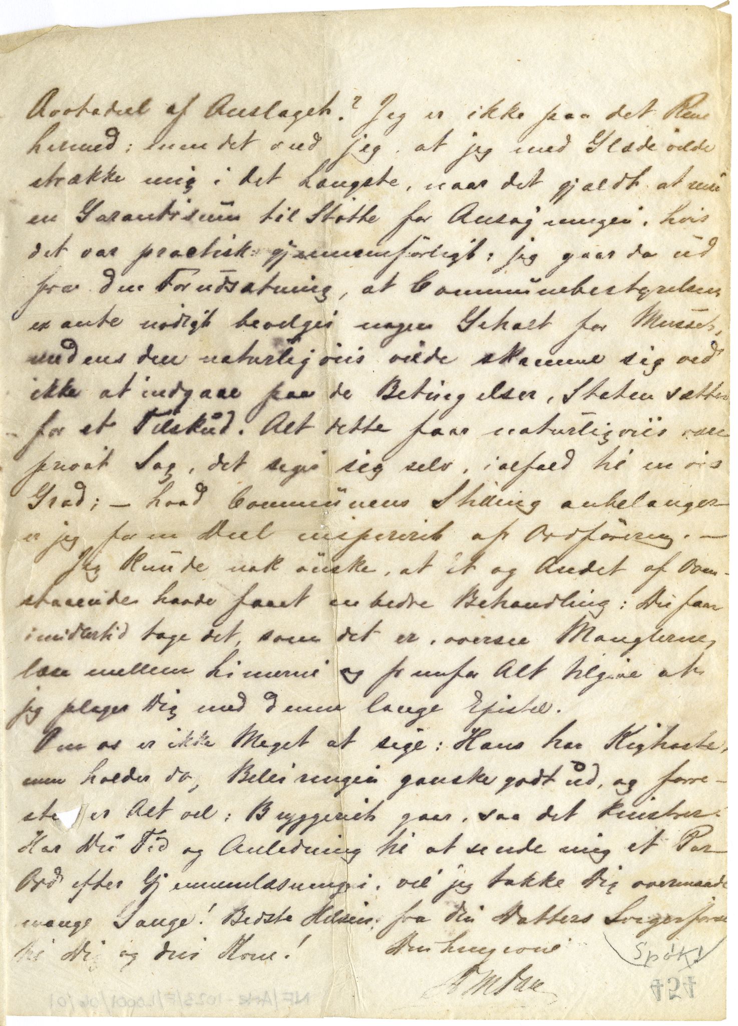 Diderik Maria Aalls brevsamling, NF/Ark-1023/F/L0001: D.M. Aalls brevsamling. A - B, 1738-1889, s. 26