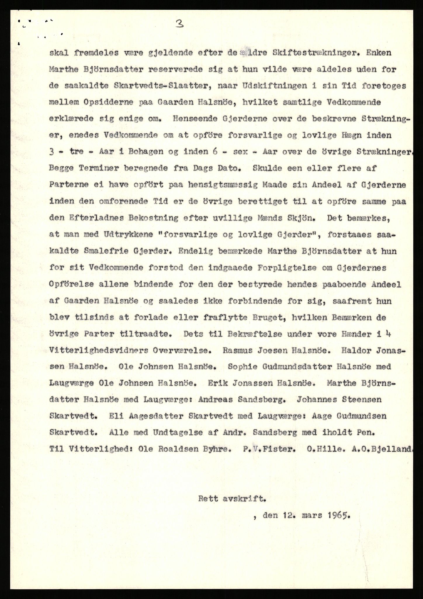 Statsarkivet i Stavanger, AV/SAST-A-101971/03/Y/Yj/L0029: Avskrifter sortert etter gårdsnavn: Haga i Skjold - Handeland, 1750-1930, s. 292