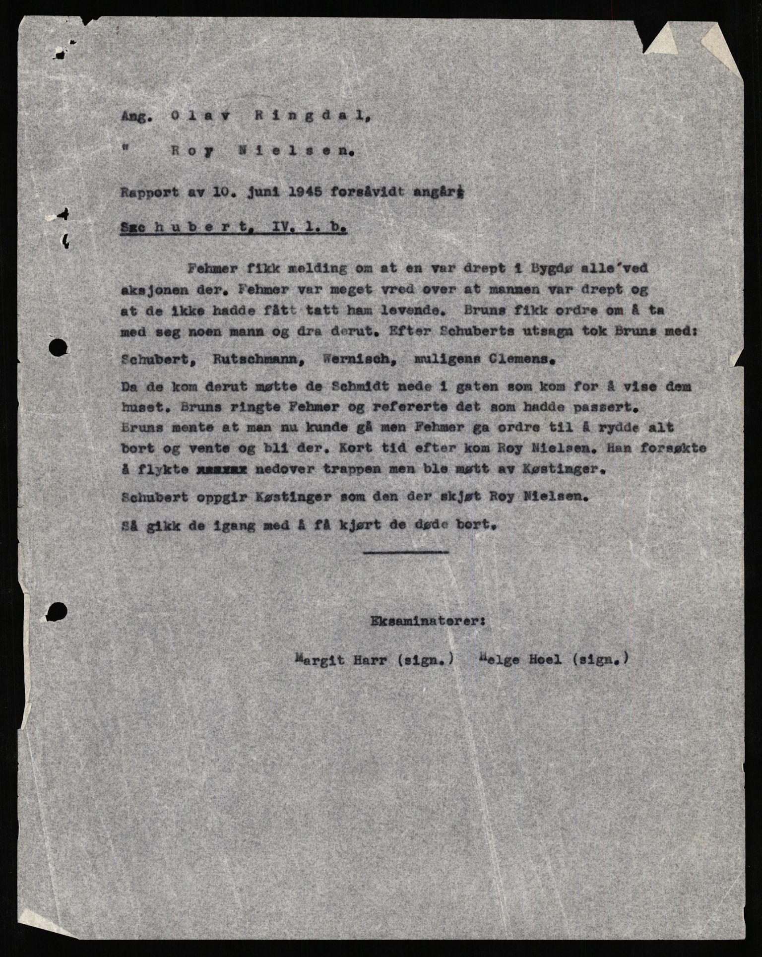 Forsvaret, Forsvarets overkommando II, AV/RA-RAFA-3915/D/Db/L0030: CI Questionaires. Tyske okkupasjonsstyrker i Norge. Tyskere., 1945-1946, s. 315