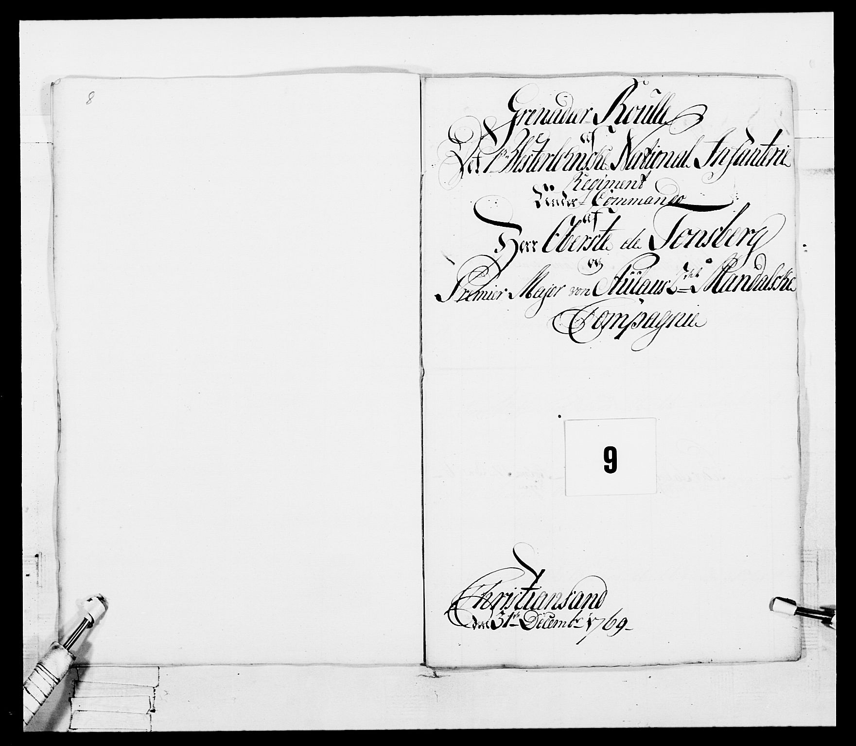 Generalitets- og kommissariatskollegiet, Det kongelige norske kommissariatskollegium, RA/EA-5420/E/Eh/L0101: 1. Vesterlenske nasjonale infanteriregiment, 1766-1777, s. 48