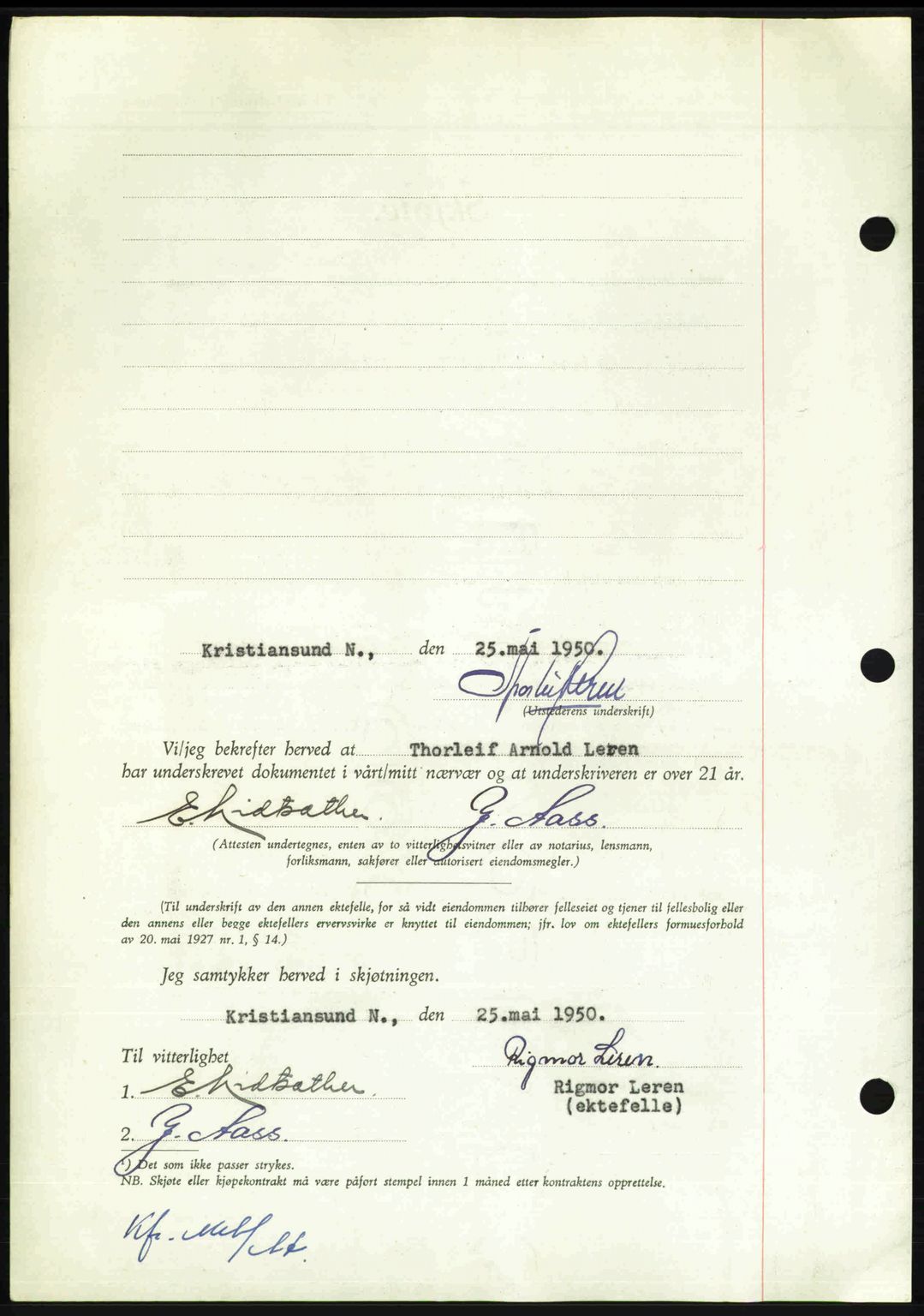 Nordmøre sorenskriveri, AV/SAT-A-4132/1/2/2Ca: Pantebok nr. A115, 1950-1950, Dagboknr: 1938/1950