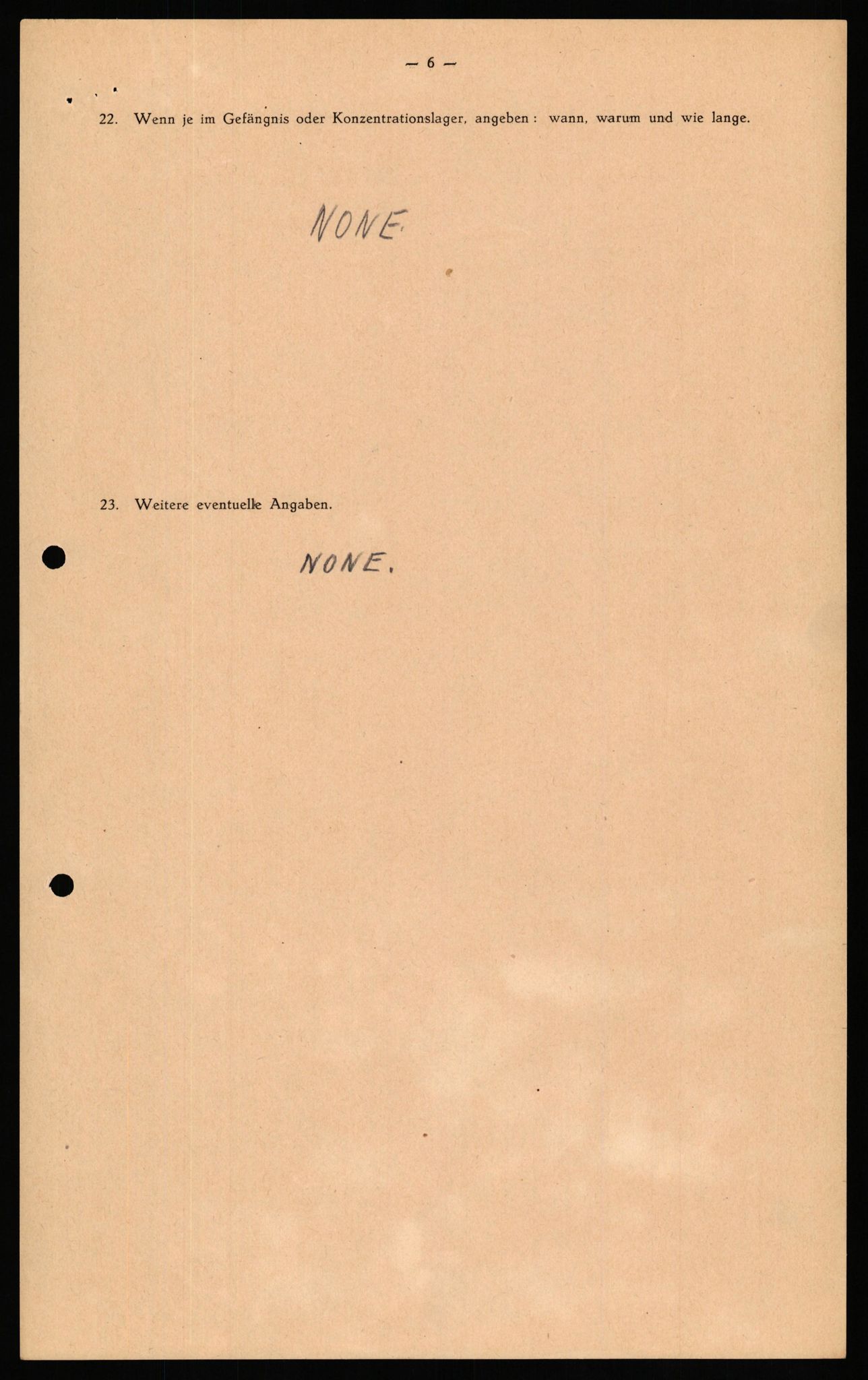 Forsvaret, Forsvarets overkommando II, AV/RA-RAFA-3915/D/Db/L0033: CI Questionaires. Tyske okkupasjonsstyrker i Norge. Tyskere., 1945-1946, s. 429