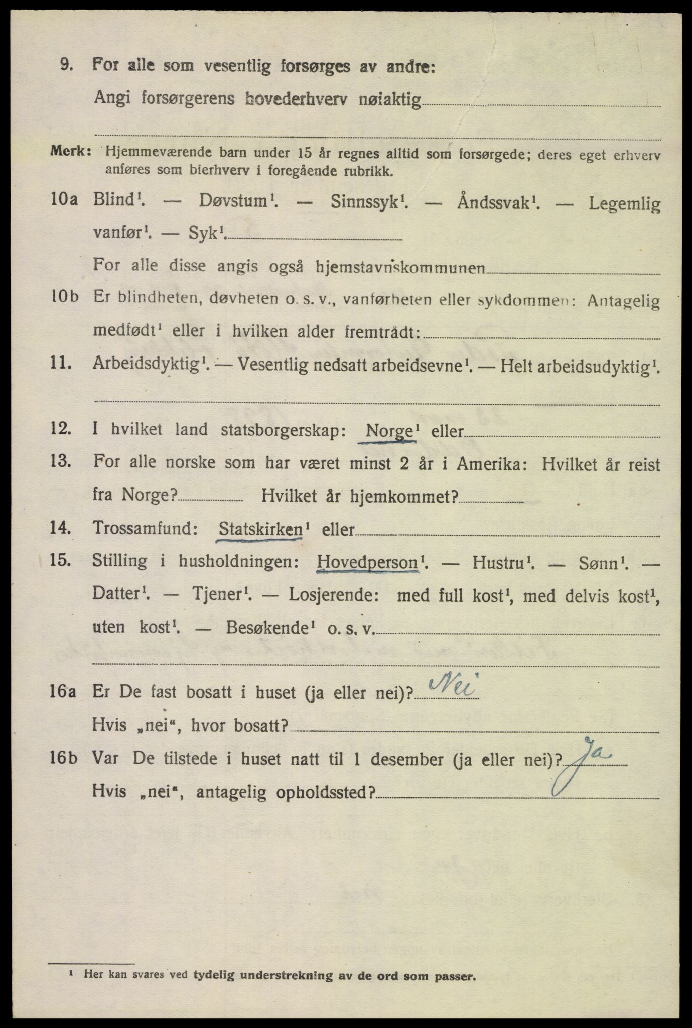 SAK, Folketelling 1920 for 1011 Randesund herred, 1920, s. 1443