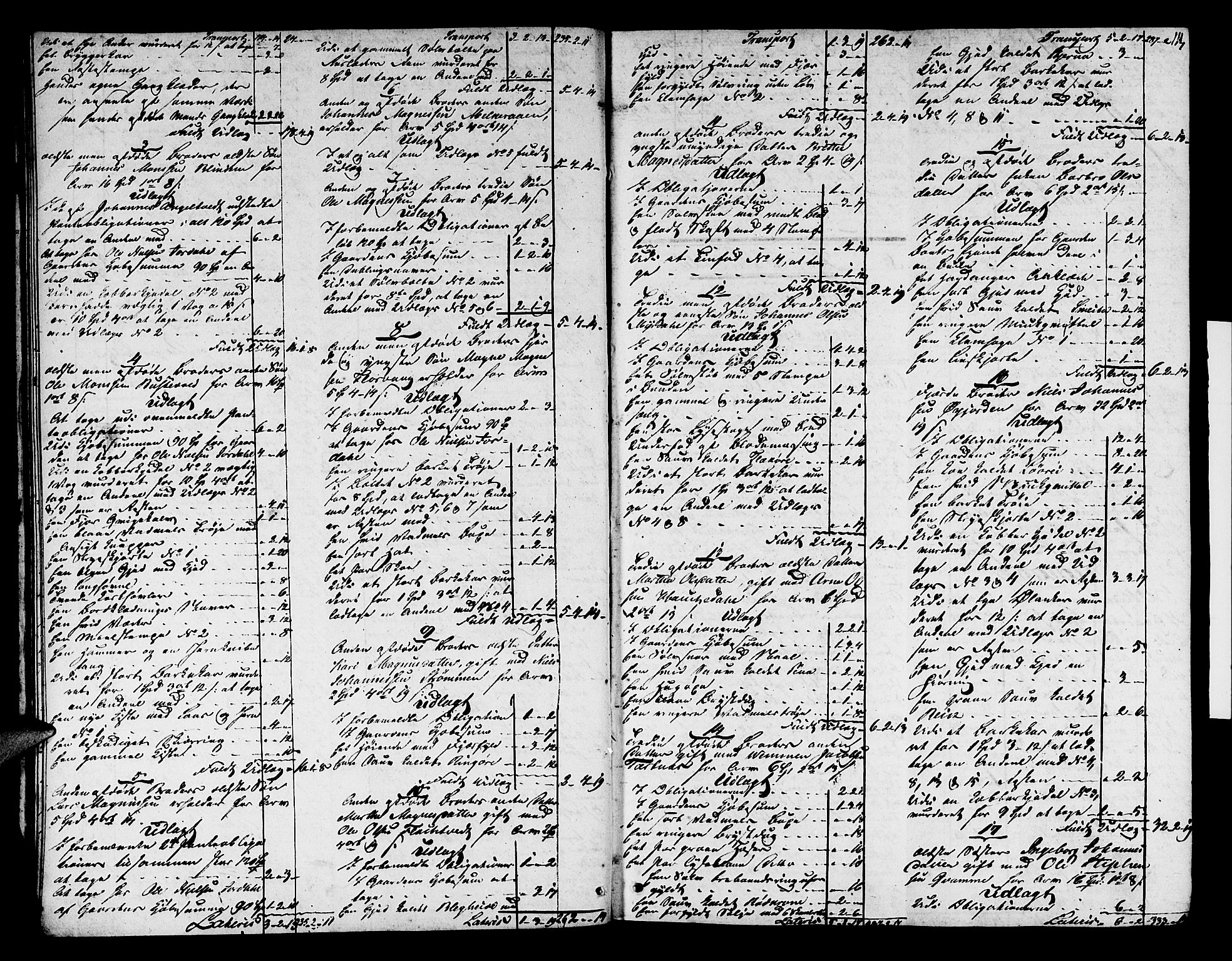 Nordhordland sorenskrivar, AV/SAB-A-2901/1/H/Ha/L0016: Skifteprotokollar Nordhordland , 1825-1827, s. 13b-14a