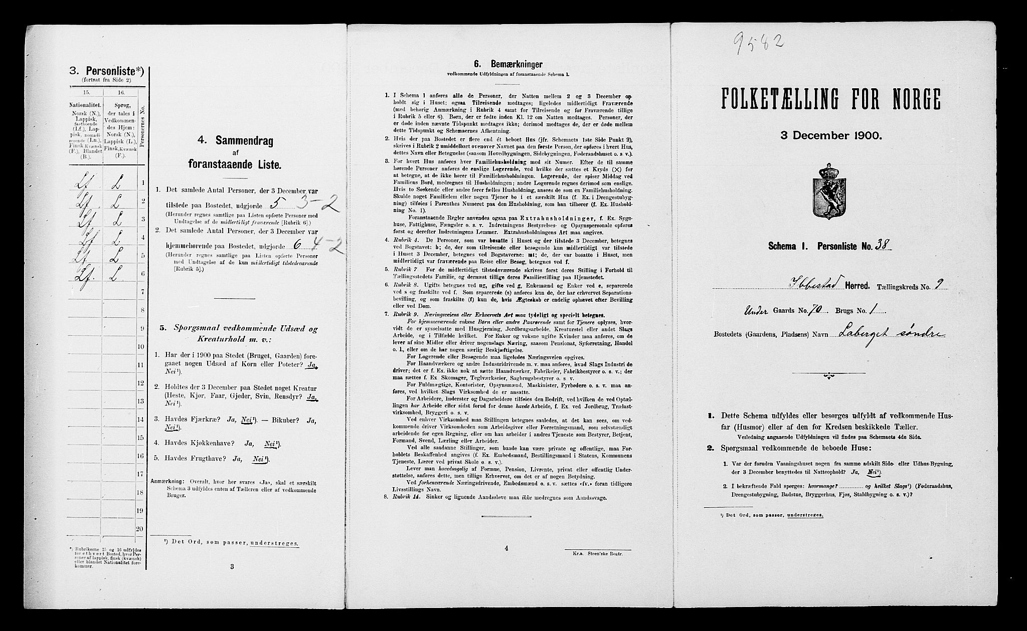 SATØ, Folketelling 1900 for 1917 Ibestad herred, 1900, s. 1240