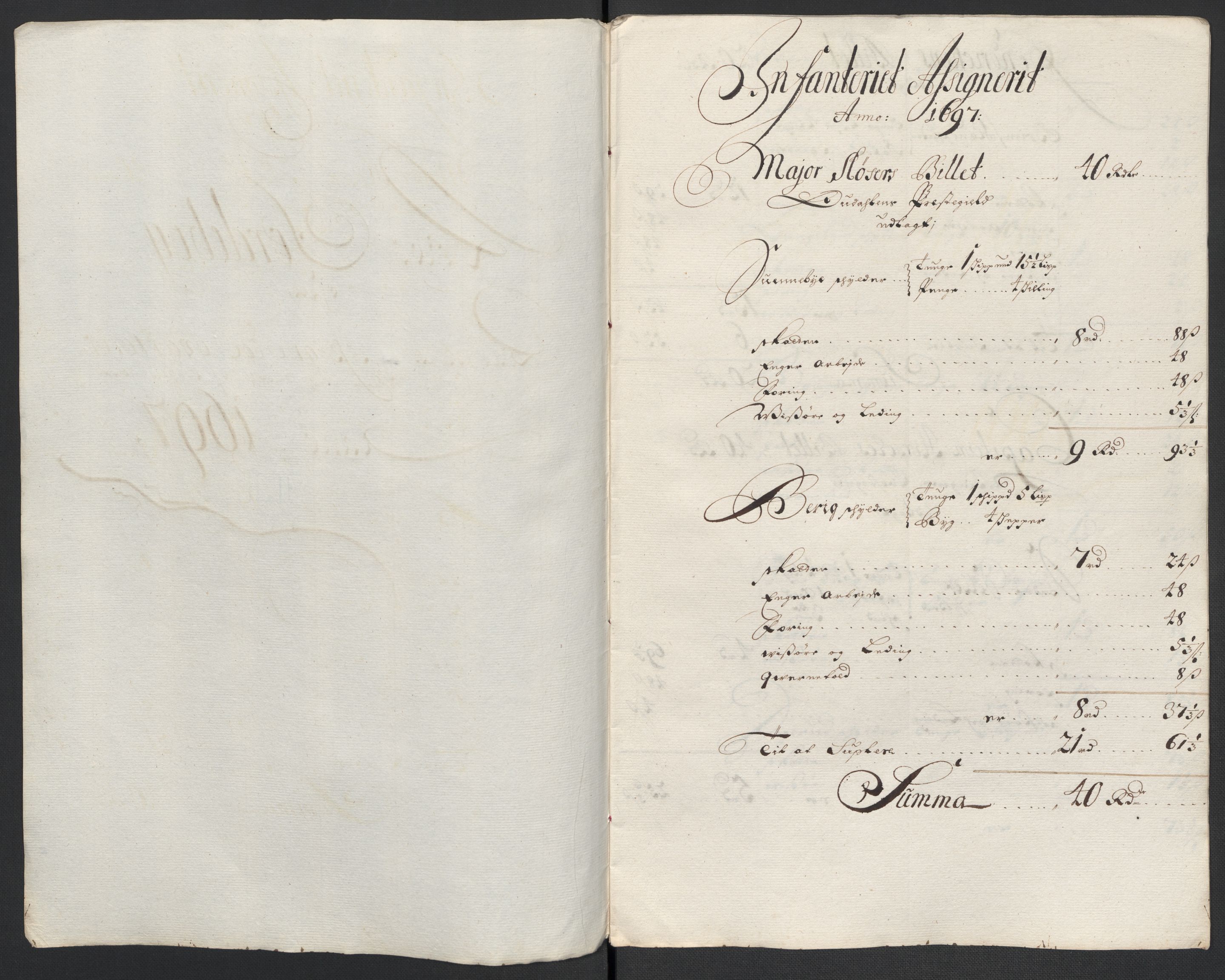 Rentekammeret inntil 1814, Reviderte regnskaper, Fogderegnskap, RA/EA-4092/R13/L0835: Fogderegnskap Solør, Odal og Østerdal, 1697, s. 245