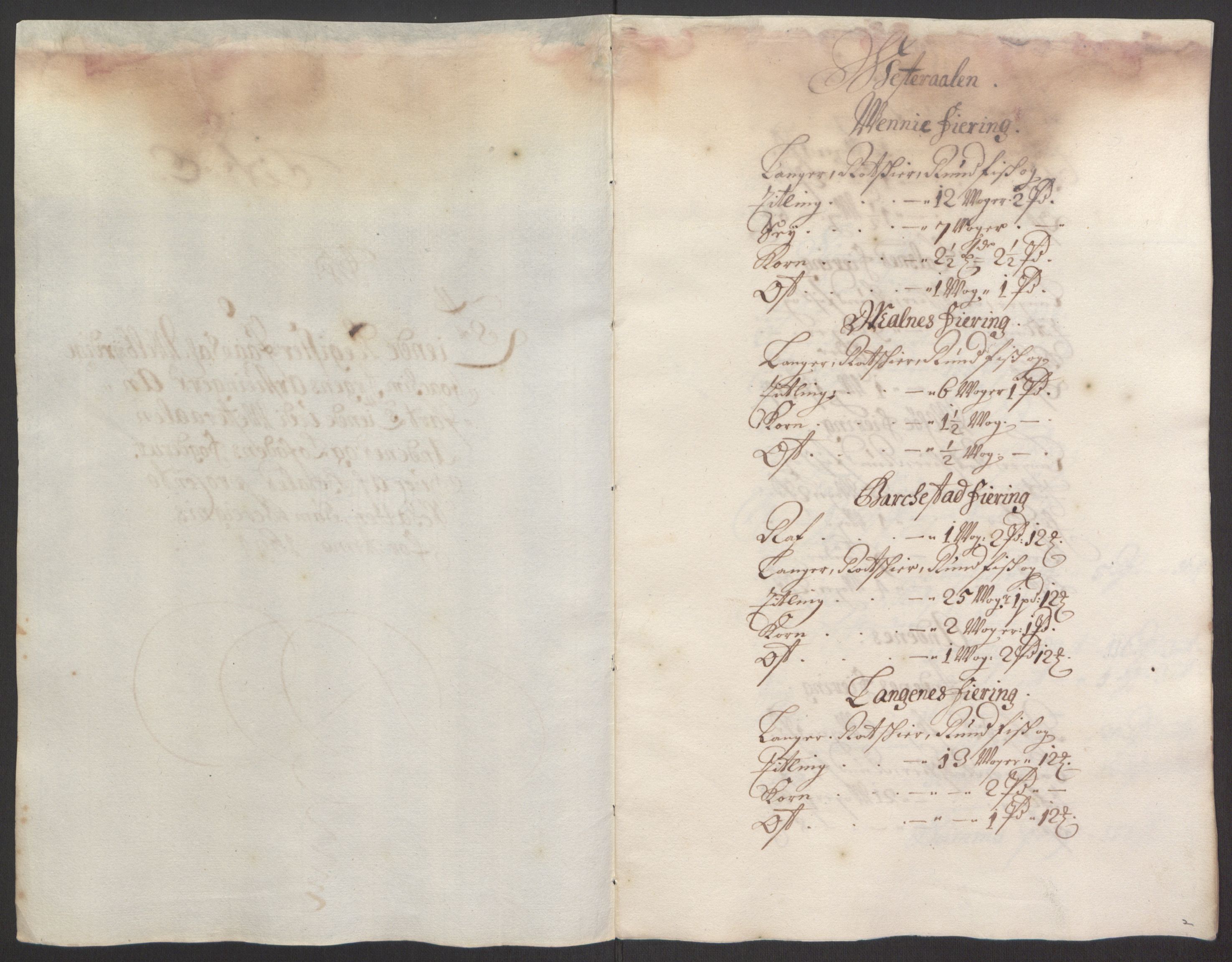 Rentekammeret inntil 1814, Reviderte regnskaper, Fogderegnskap, RA/EA-4092/R67/L4677: Fogderegnskap Vesterålen, Andenes og Lofoten, 1694-1695, s. 79