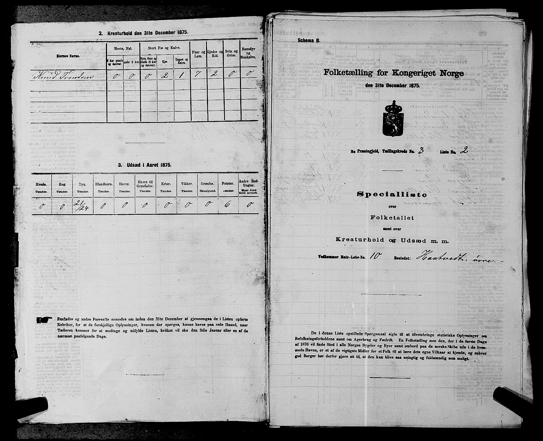 SAKO, Folketelling 1875 for 0832P Mo prestegjeld, 1875, s. 236