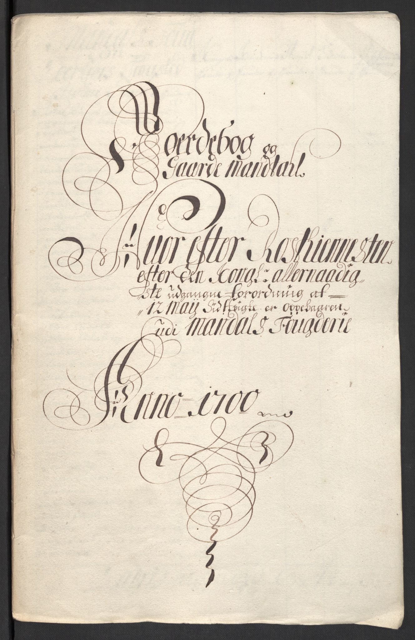 Rentekammeret inntil 1814, Reviderte regnskaper, Fogderegnskap, AV/RA-EA-4092/R43/L2548: Fogderegnskap Lista og Mandal, 1700, s. 102