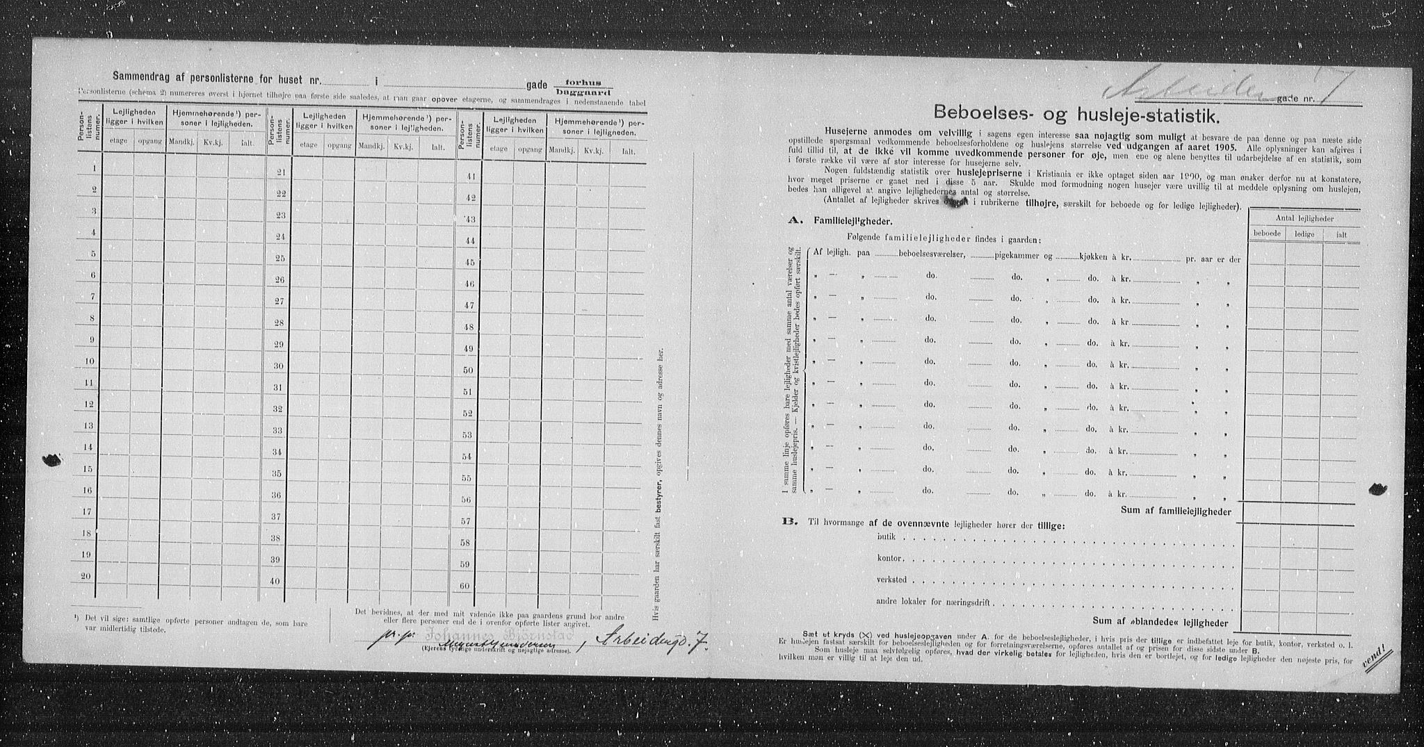 OBA, Kommunal folketelling 31.12.1905 for Kristiania kjøpstad, 1905, s. 817