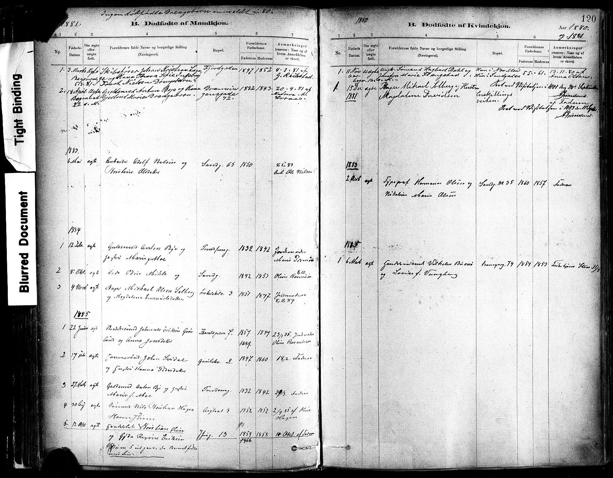 Ministerialprotokoller, klokkerbøker og fødselsregistre - Sør-Trøndelag, SAT/A-1456/602/L0119: Ministerialbok nr. 602A17, 1880-1901, s. 120