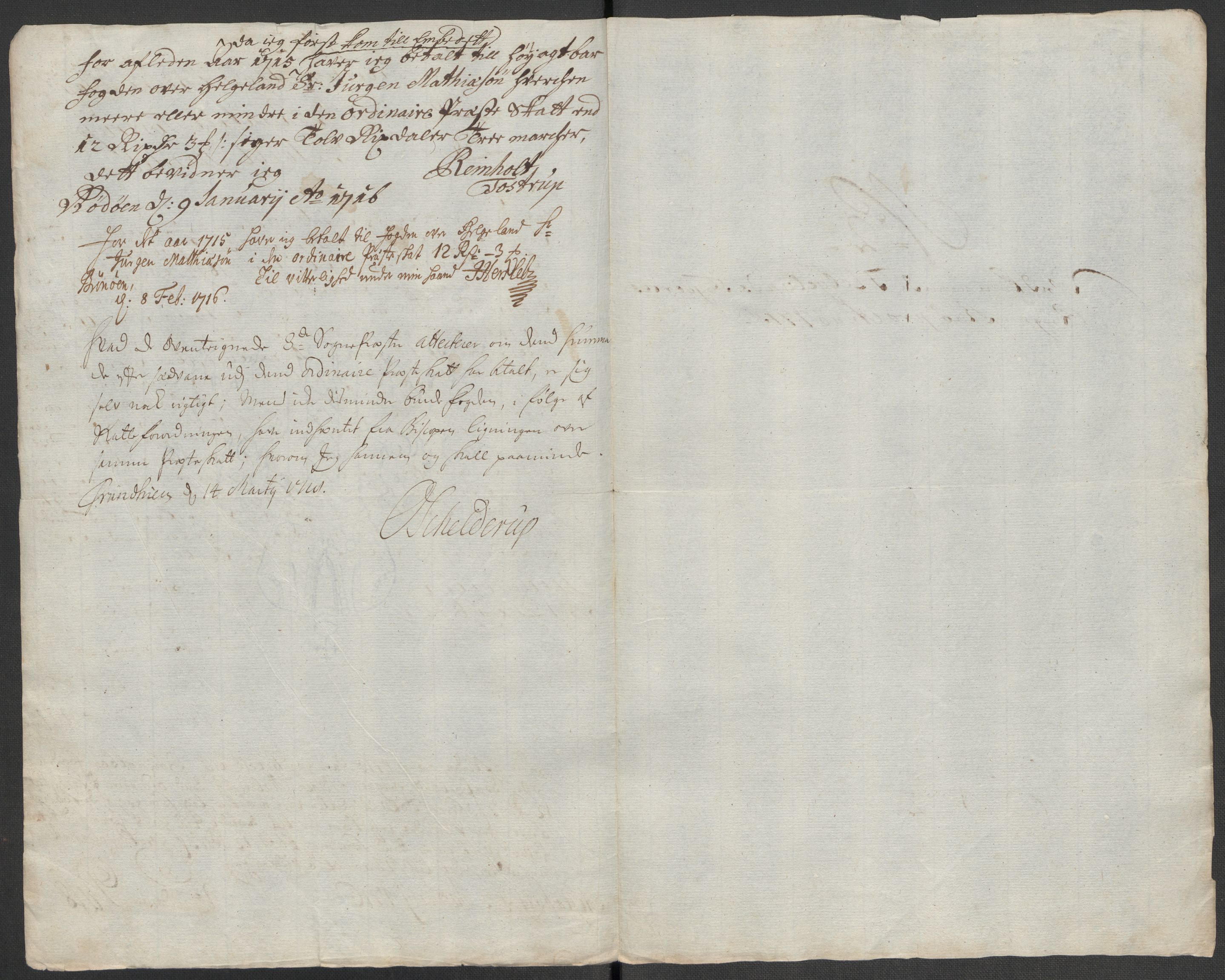 Rentekammeret inntil 1814, Reviderte regnskaper, Fogderegnskap, AV/RA-EA-4092/R65/L4513: Fogderegnskap Helgeland, 1714-1715, s. 556