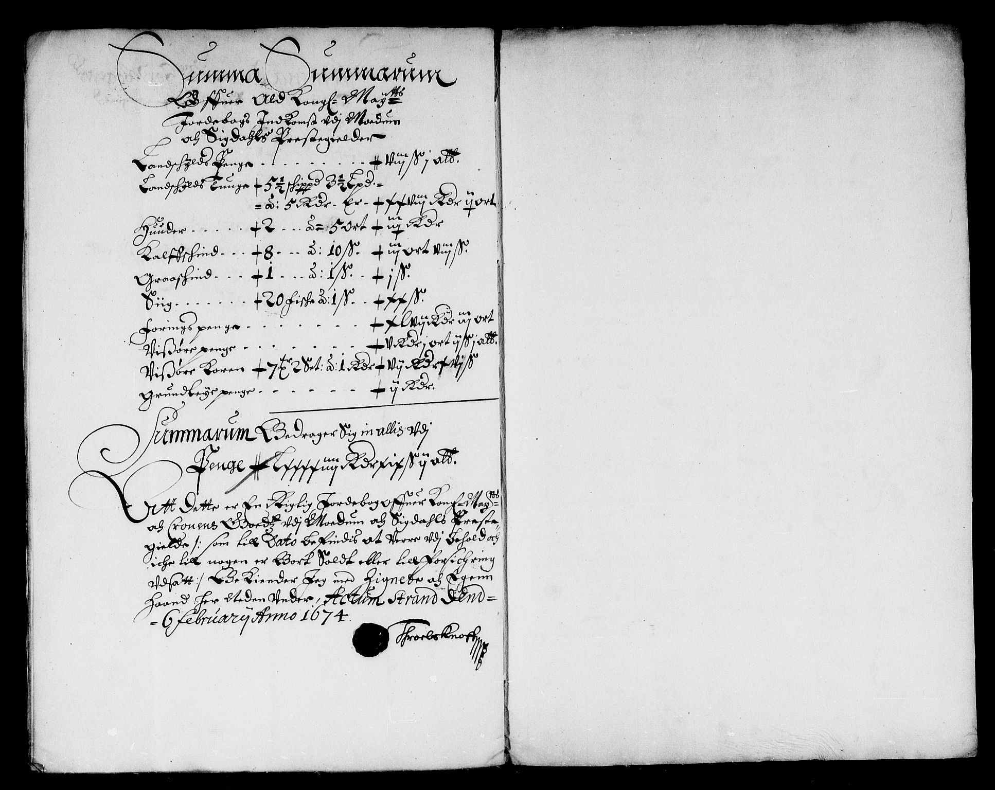 Rentekammeret inntil 1814, Reviderte regnskaper, Stiftamtstueregnskaper, Landkommissariatet på Akershus og Akershus stiftamt, AV/RA-EA-5869/R/Rb/L0089: Akershus stiftamt, 1673