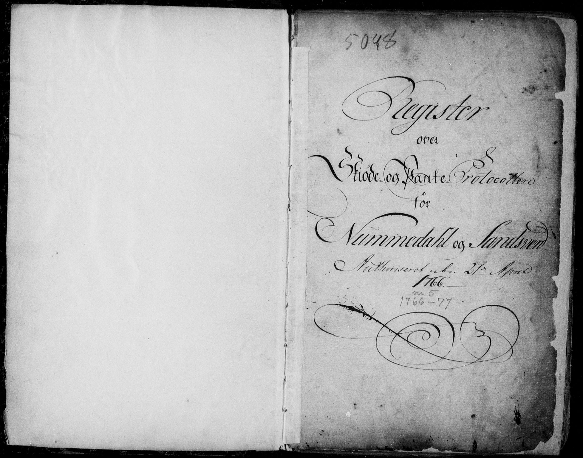 Numedal og Sandsvær sorenskriveri, SAKO/A-128/G/Gb/Gba/L0002: Panteregister nr. I 2, 1766-1777