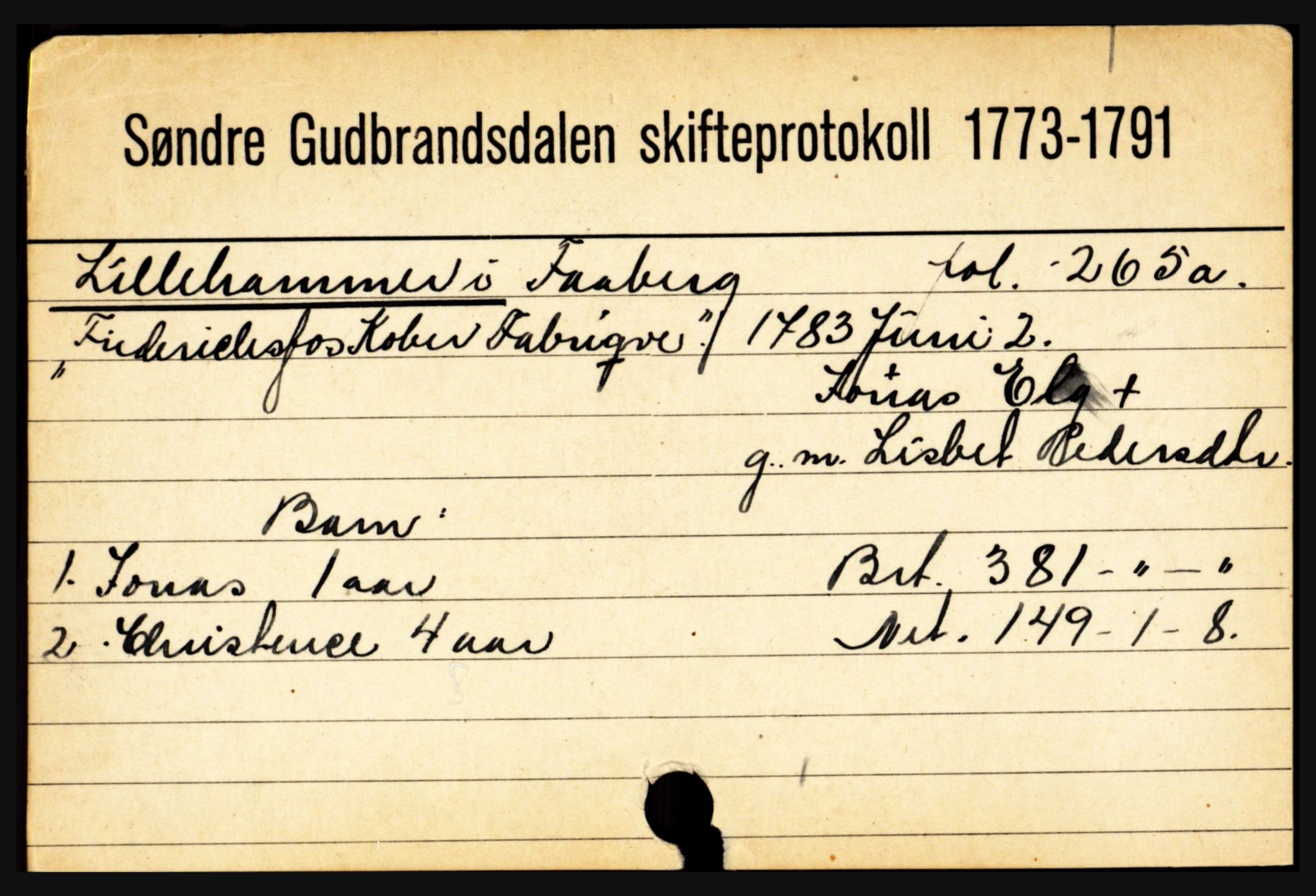 Sør-Gudbrandsdal tingrett, SAH/TING-004/J, 1658-1885, s. 7413